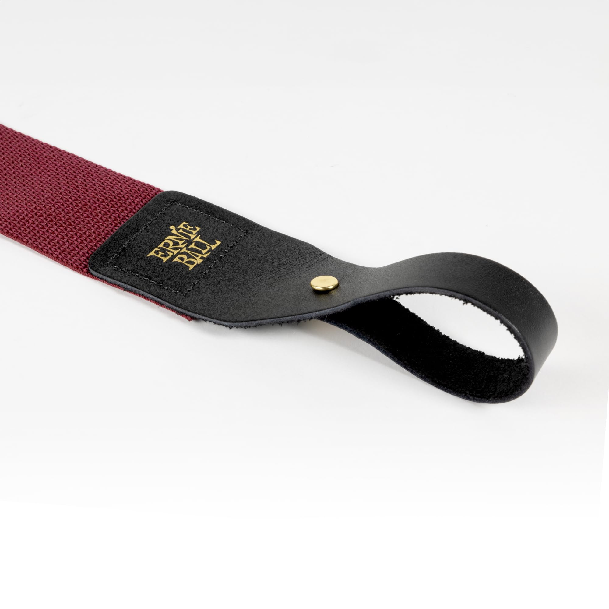 Ernie Ball Polypro Acoustic Guitar Strap   Burgundy (P05367)