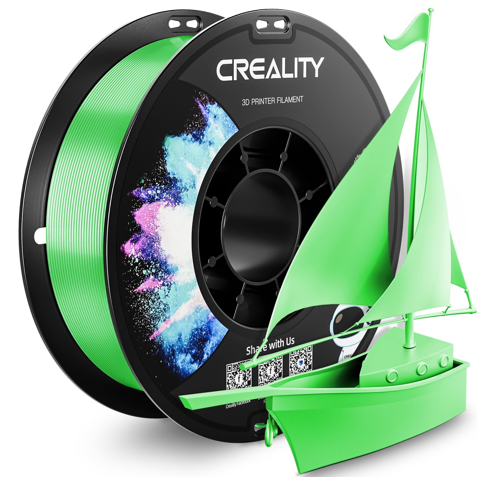 Creality Petg Filament 1.75Mm 3D Printer Filament, 1Kg (2.2Lb) Neatly Wound Spool, Dimensional Accuracy 0.03Mm, 2024 Latest Batc