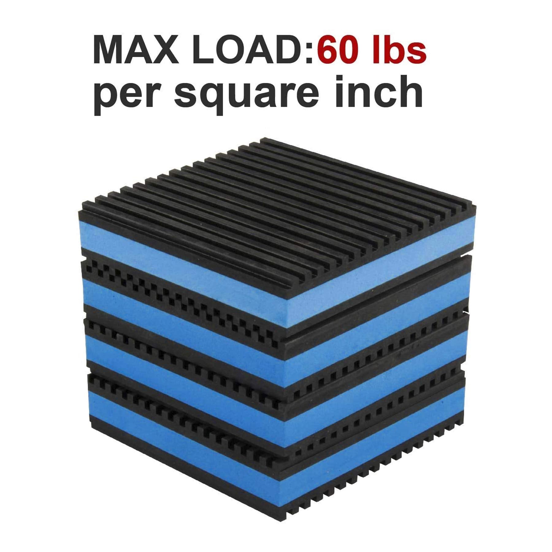 Lbg Products Rubber Anti Vibration Isolator Pads,Heavy Duty Blue Eva Pad For Air Conditioner,Compressors,Hvac,Treadmills Etc (6'
