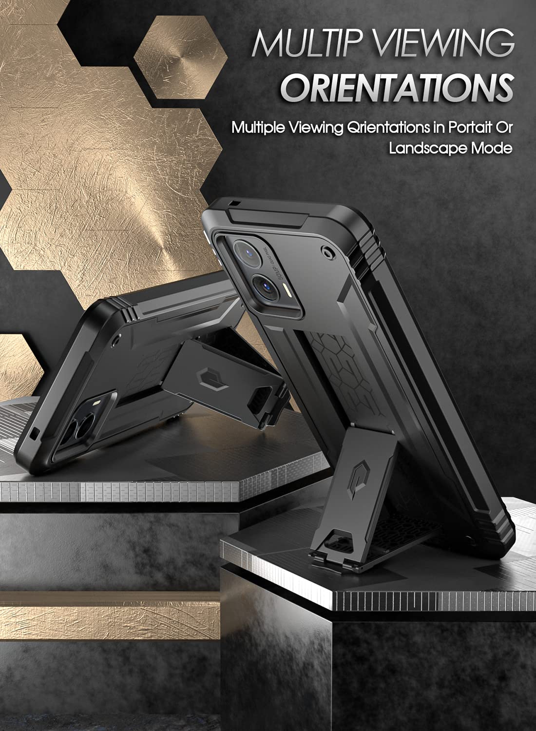 Poetic Revolution Case For Motorola Moto G 5G 2023 [Not For 2022 Version], [20Ft Mil Grade Drop Tested], Full Body Rugged Shockp