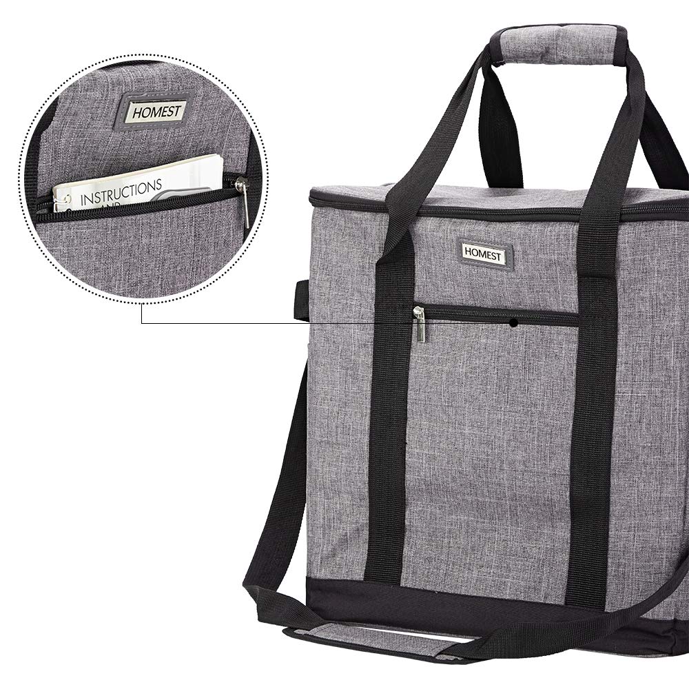 Homest Stand Mixer Dust Carry Bag With Pockets For Kitchenaid Bowl Lift 5 8 Quart, Grey