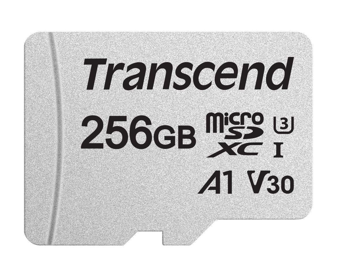 Transcend 256GB 300S, Memory Card, microSD, U3, A1, Up to 100 MB/s, for Mobile Devices, with Adapter   TS256GUSD300S AE