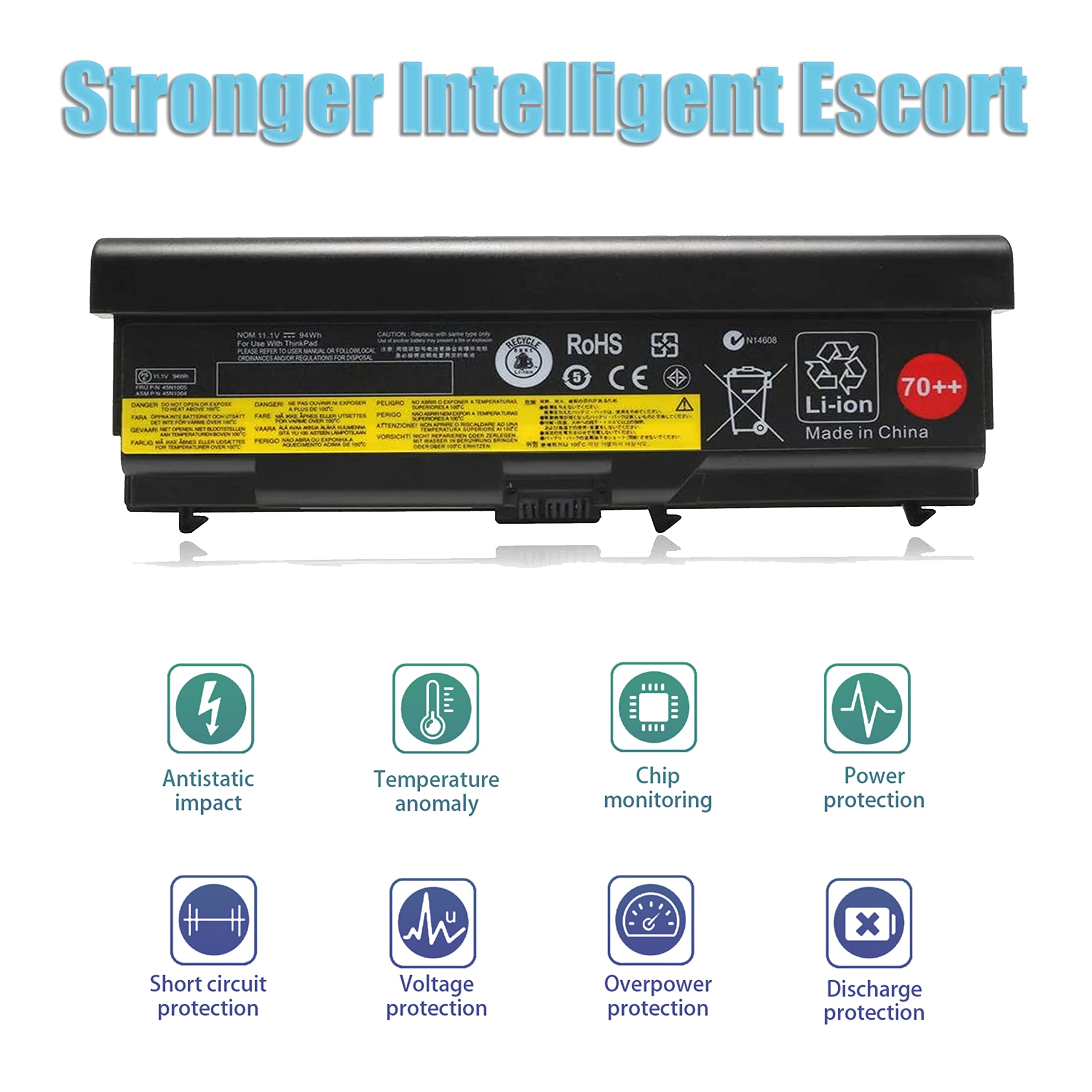 Bovekeey T430 W510 70++ 0A36303 Battery 94Wh For Lenovo Thinkpad T420 T410 T530 T520 T510 W530 W520 L430 L420 L412 L530 L520 L51