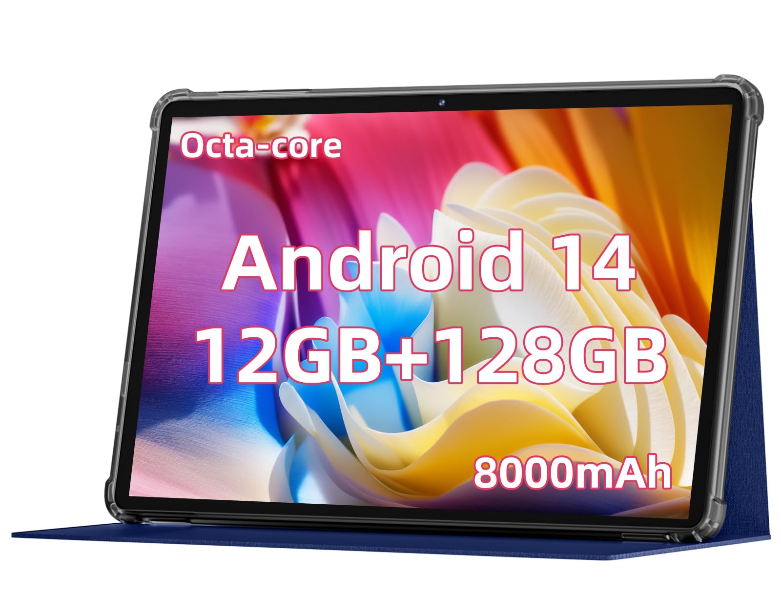 2024 Newest Android 14 Tablet, 11Inch Tablet Pc, Octa Core Cpu,12Gb+128Gb+512Gb Expand, 8000Mah Big Battery, 18W Pd Fast Chargin
