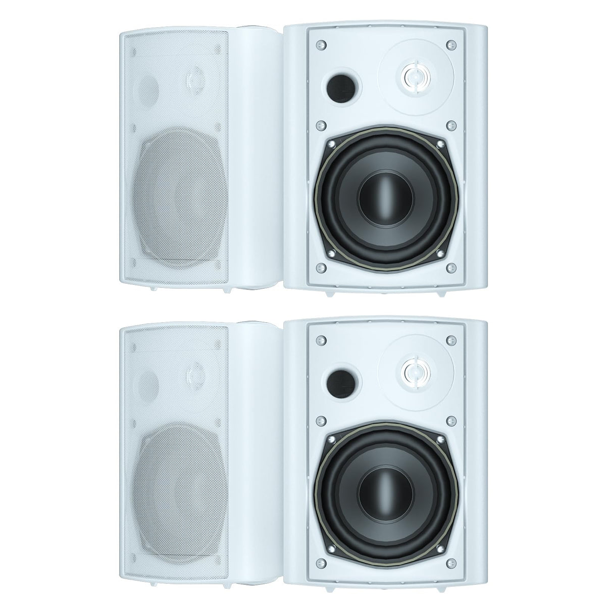 Studiofinix 5.25 Inches Outdoor Bluetooth Speakers Waterproof 600 Watts Perfect For Indoor  Outdoor Patio Porch Wall Mount Syste