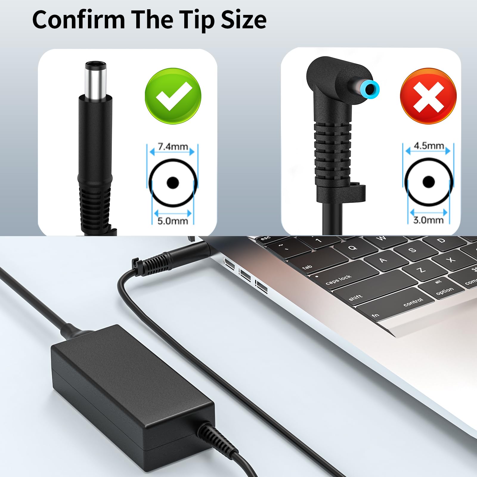 90W 19V 4.74A Ac Charger Fit For Hp 22 C0063W 22 C0073W 22 Df0003W 22 Df0013W 23 Q026 23 R110 24 B010 24 E001Nf All In One Deskt