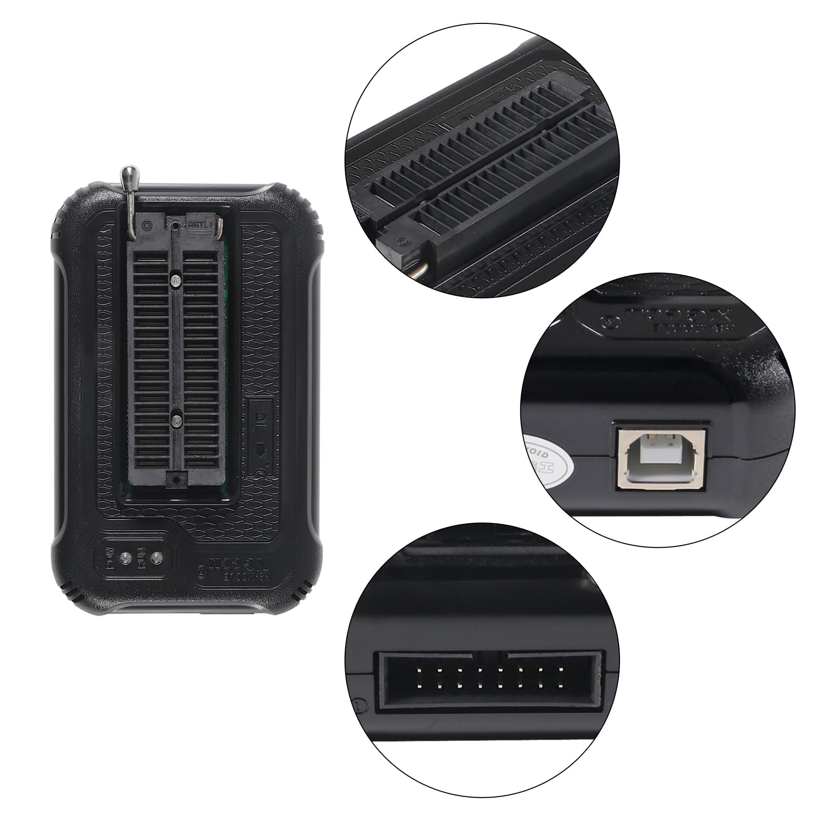 Aceirmc T48 (Tl866 3G) Programmer Support 34000+ Ics For Spi/Nor/Nand Flash/Emmc Bga/Tsop/Sop/Plcc (T48 Programmer Host+19 Adapter)