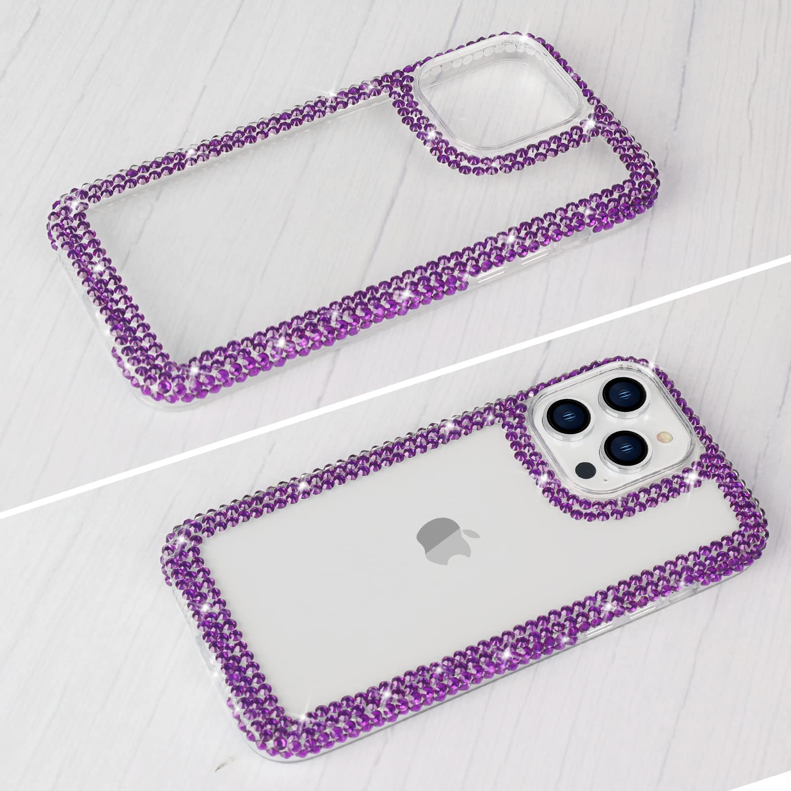 Bonitec Compatible With Iphone 14 Pro Max Case For Women Girls 3D Glitter Sparkle Bling Case Luxury Shiny Cute Crystal Charms Rh