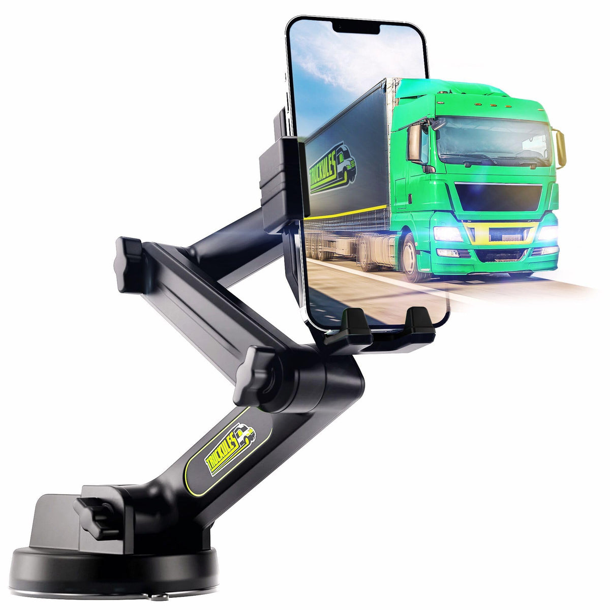 Phone Mount For Truck Phone Holder For Truck - Heavy Duty Suction Cup + Dashboard Pad,Mobile Device Holder For Dashboard Window 