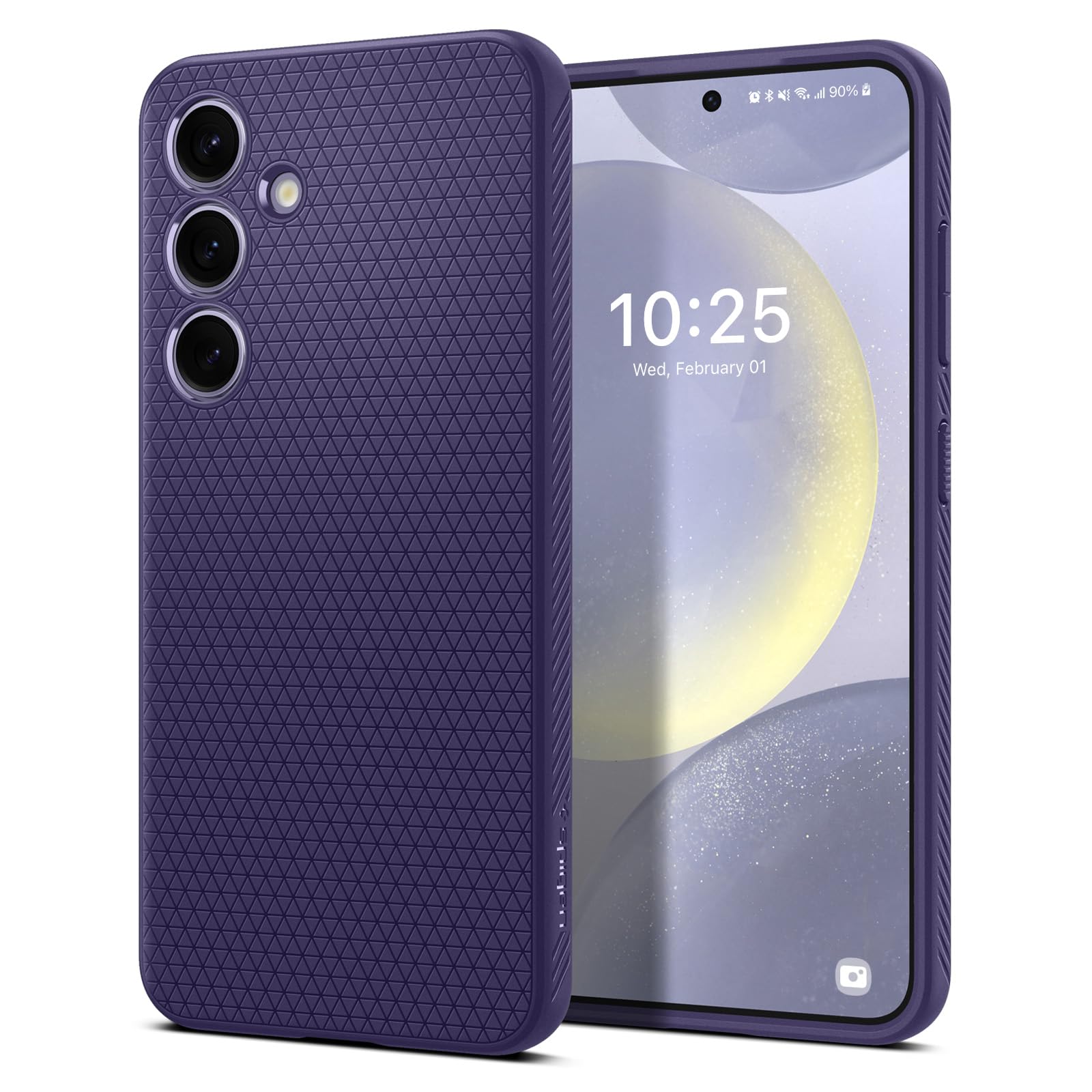 Spigen Liquid Air Designed for Galaxy S24 Case (2024) [Military-Grade Protection] - Deep Purple