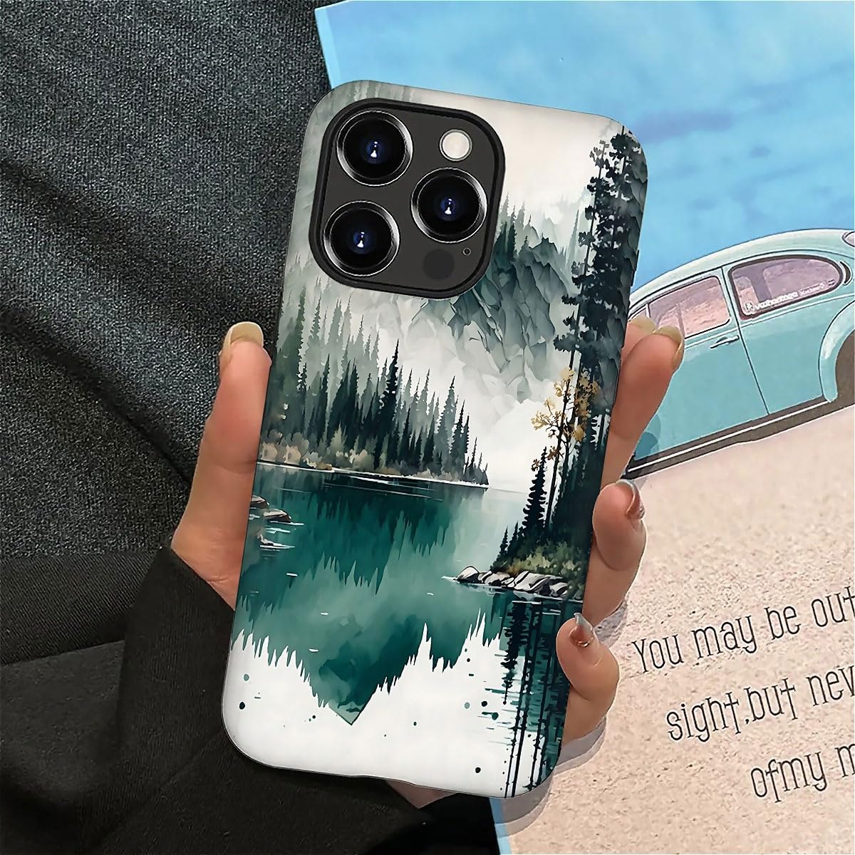 Seized Case Compatible With For Iphone 16 Pro,Mountain Forest Landscape Phone Case For Girl Women Boy Men,Durable Protection Pho