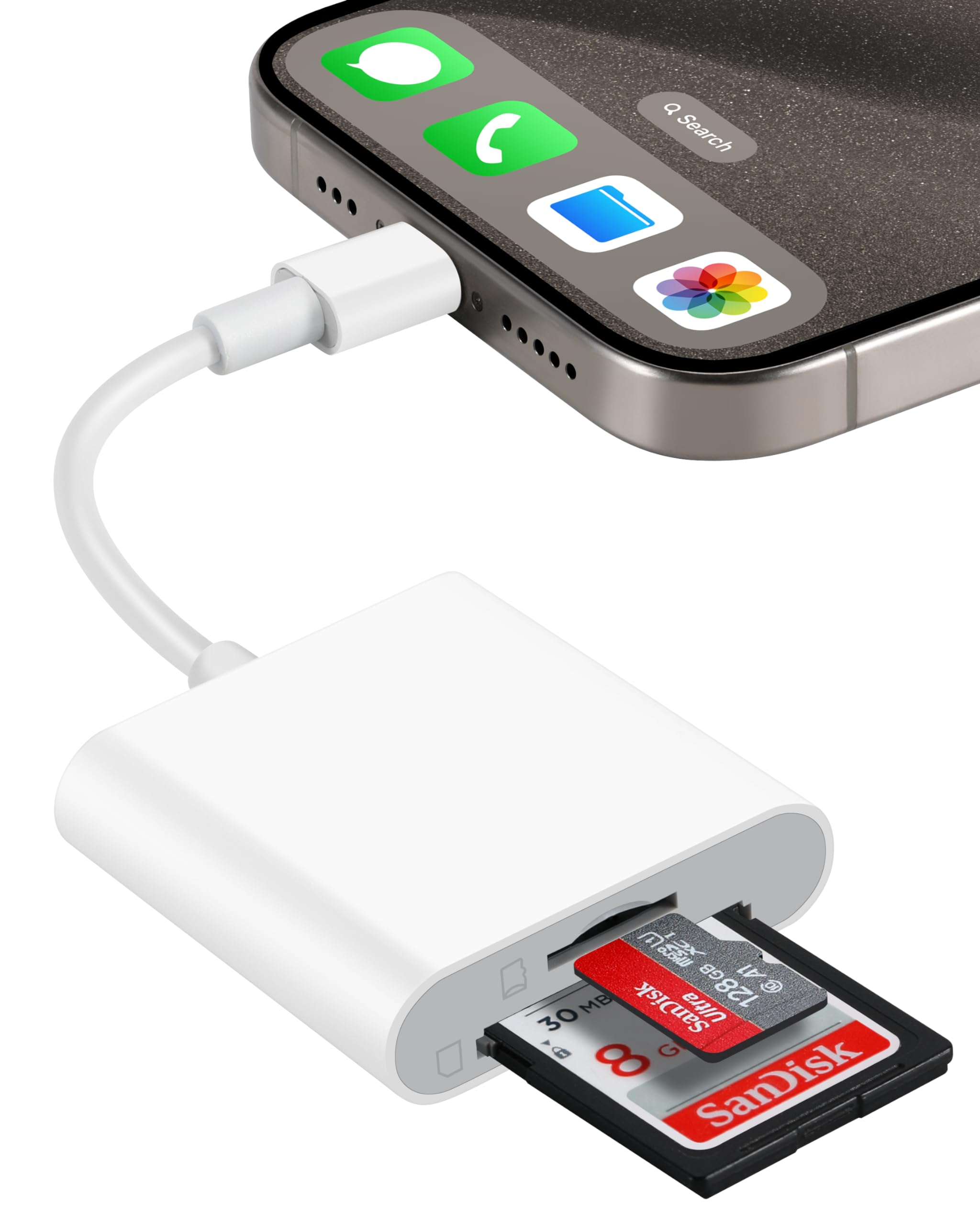 Usb C Sd Card Reader For Iphone 15, 2 In 1 Digital Camera Memory Card Adapter For Sd And Micro Sd Cards