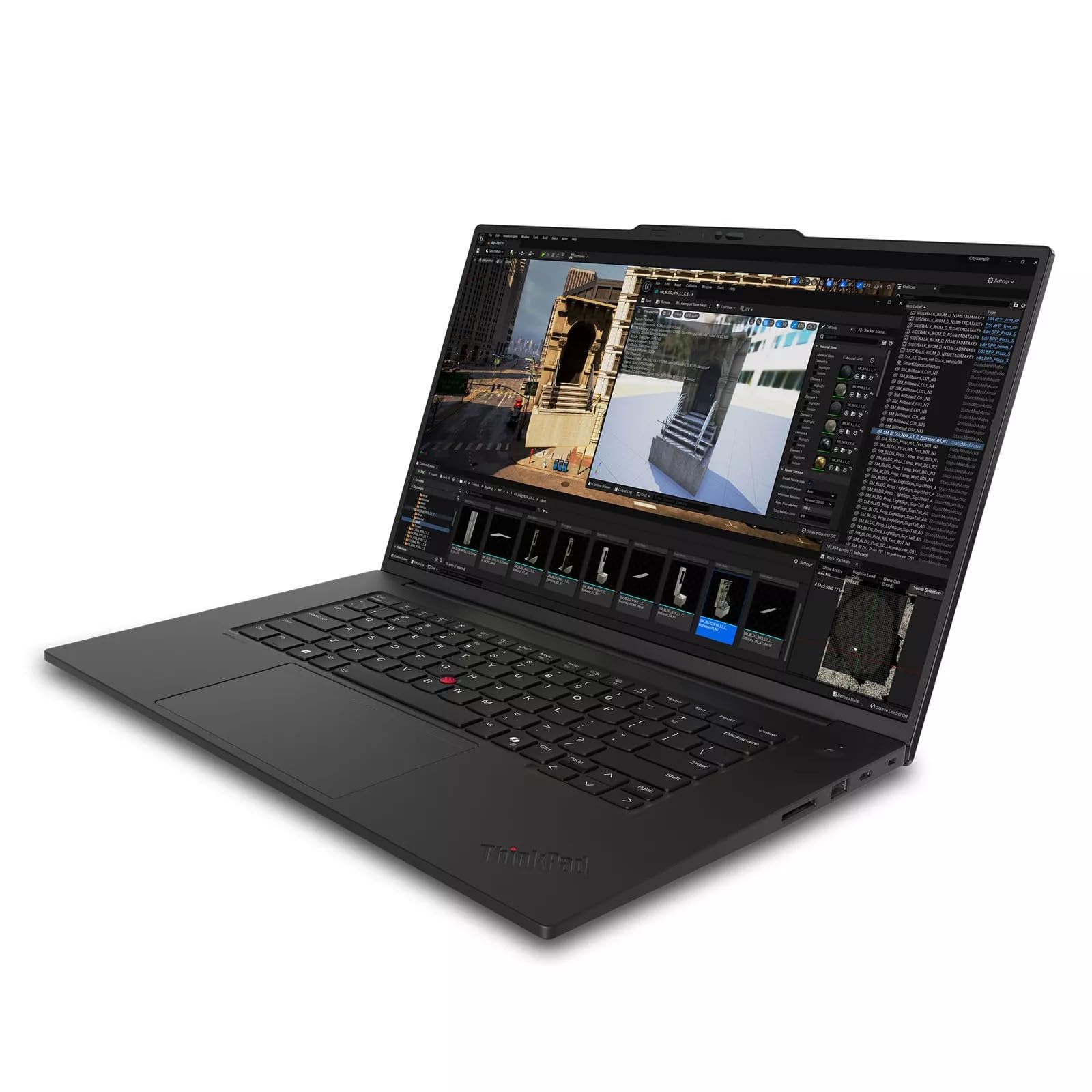 Lenovo Thinkpad P1 Gen 7 Intel Core Ultra 9 185H Vpro, 24C, 16 Wqxga (2560 X 1600), Ips, 500Nits, 165Hz 64Gb Ram, 1Tb Ssd, Nvidi