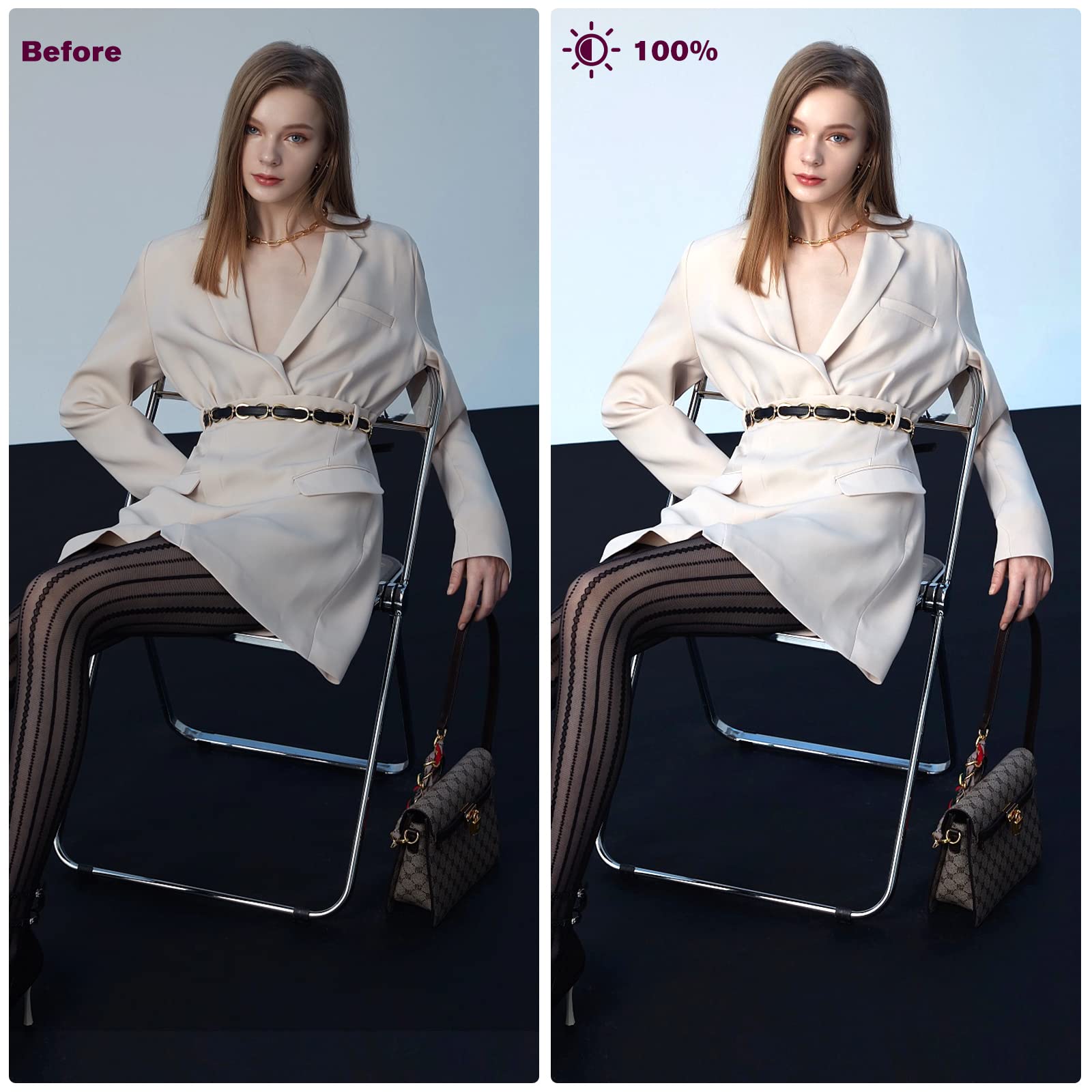 Photography Lighting Kit Dimmable 5600K Usb Led Video Studio Streaming Lights With Adjustable Tripod Stand And Color Filters For