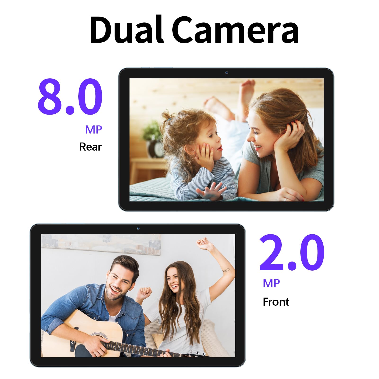 Pritom Touch 10 Plus 10 Inch Tablet Android 13, Octa Core, 5Ghz Wifi, 2 In 1 Tablet 64Gb With Keyboard, A Customized Case, Charg