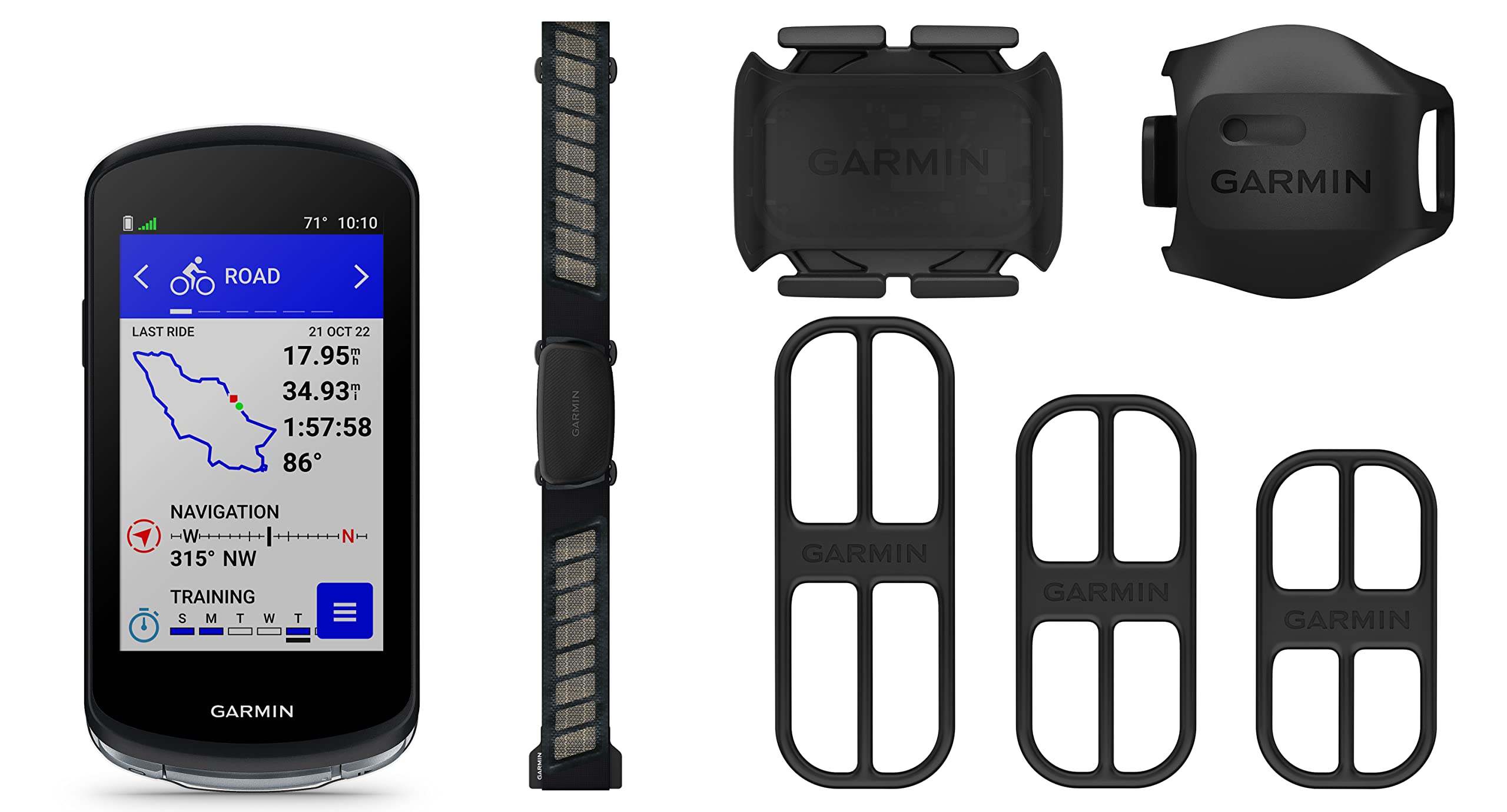 Garmin Edge 1040, GPS Bike Computer, On and Off-Road, Spot-On Accuracy, Long-Lasting Battery, Bundle