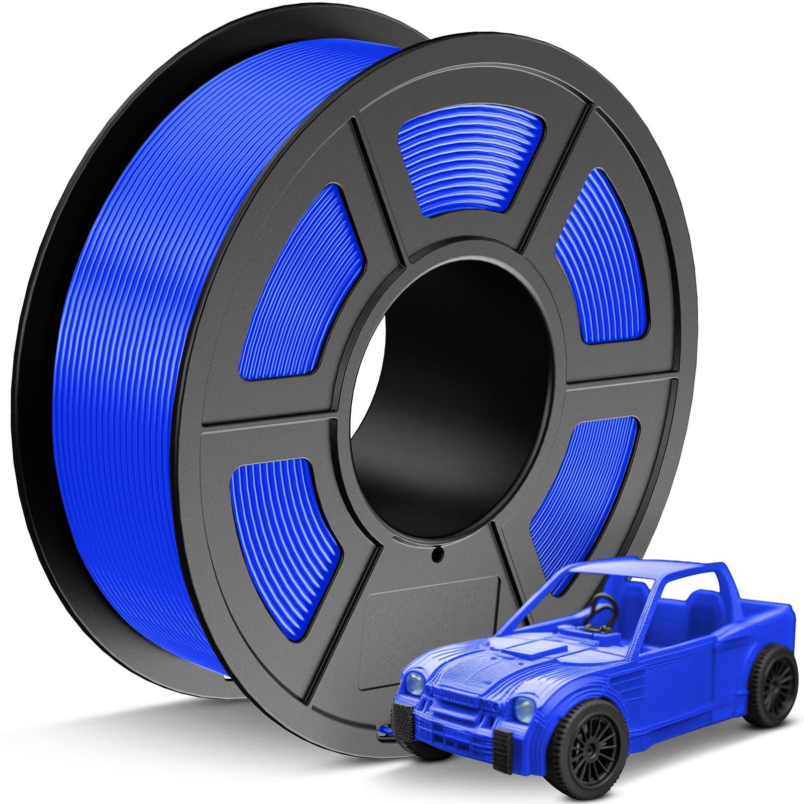 JAYO PETG Filament 1.75mm Blue 1.1 KG, Strong Toughness PETG 3D Printer Filament Dimensional Accuracy +/- 0.02 mm, 2.4lbs Spool 