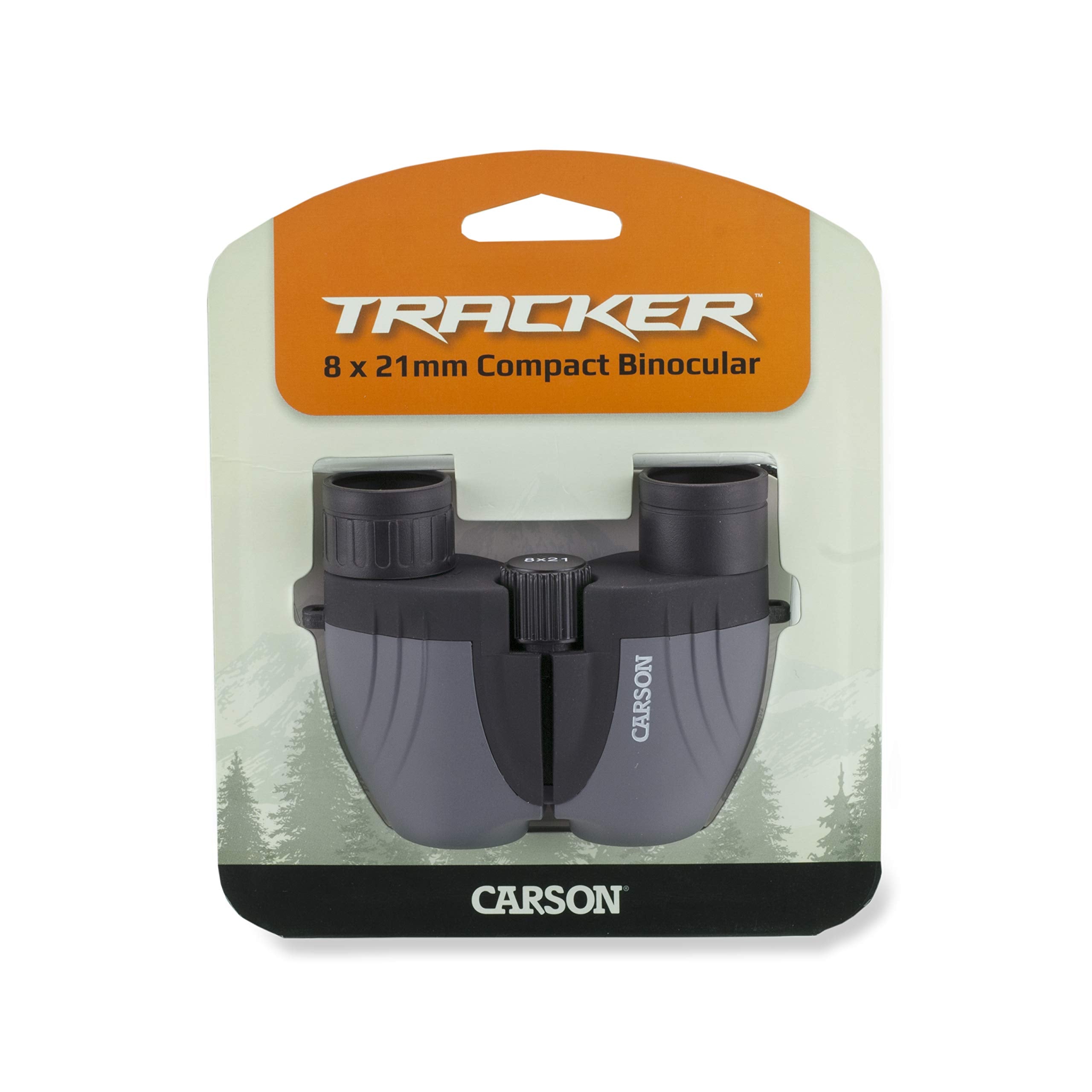 Carson Tracker 8X21Mm Compact Sport Binocular, Grey (Tz 821)
