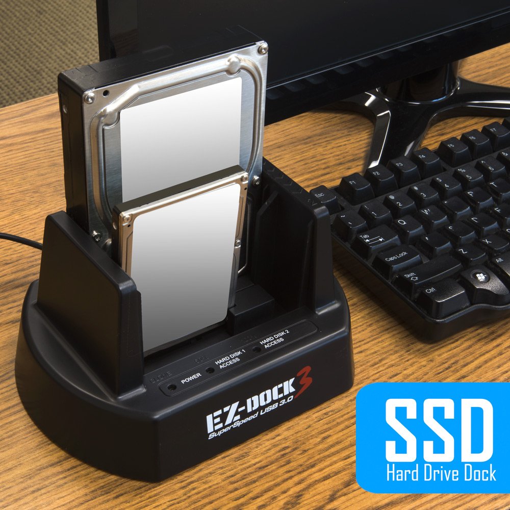 Kingwin Usb 3.0 To Sata/Ssd Dual Bay Hard Drive Docking Station W/Offline Clone Function. Compatible W/ 2.5   /3.5    Inch Sata