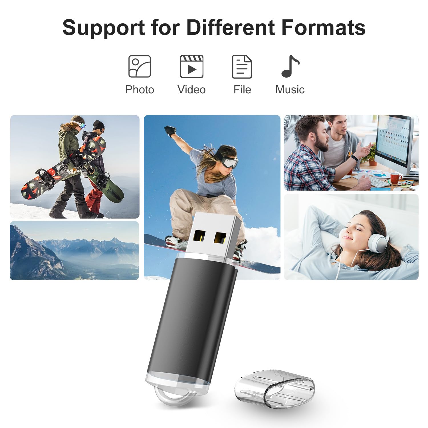 Raoyi 50 Pack 1Gb 1G Usb Flash Drive Usb 2.0 Memory Stick Bulk Thumb Drive Pen Drive Jump Drive Blue