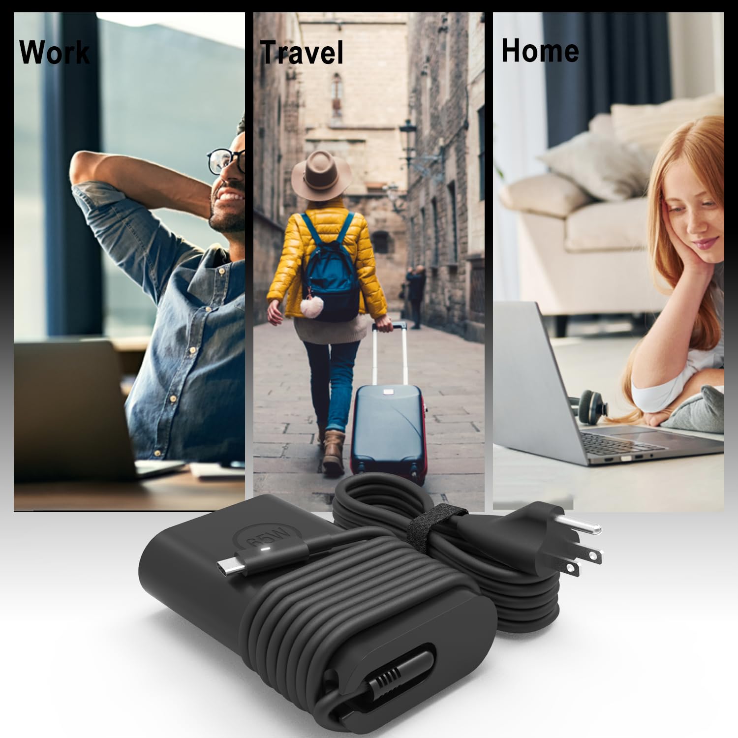 65W 60W Type C Usb C Laptop Charger For Dell Latitude Computer 5420 5520 5530 5540 3440 3540 5440 E5430 5290 5320 7410 7420 7330