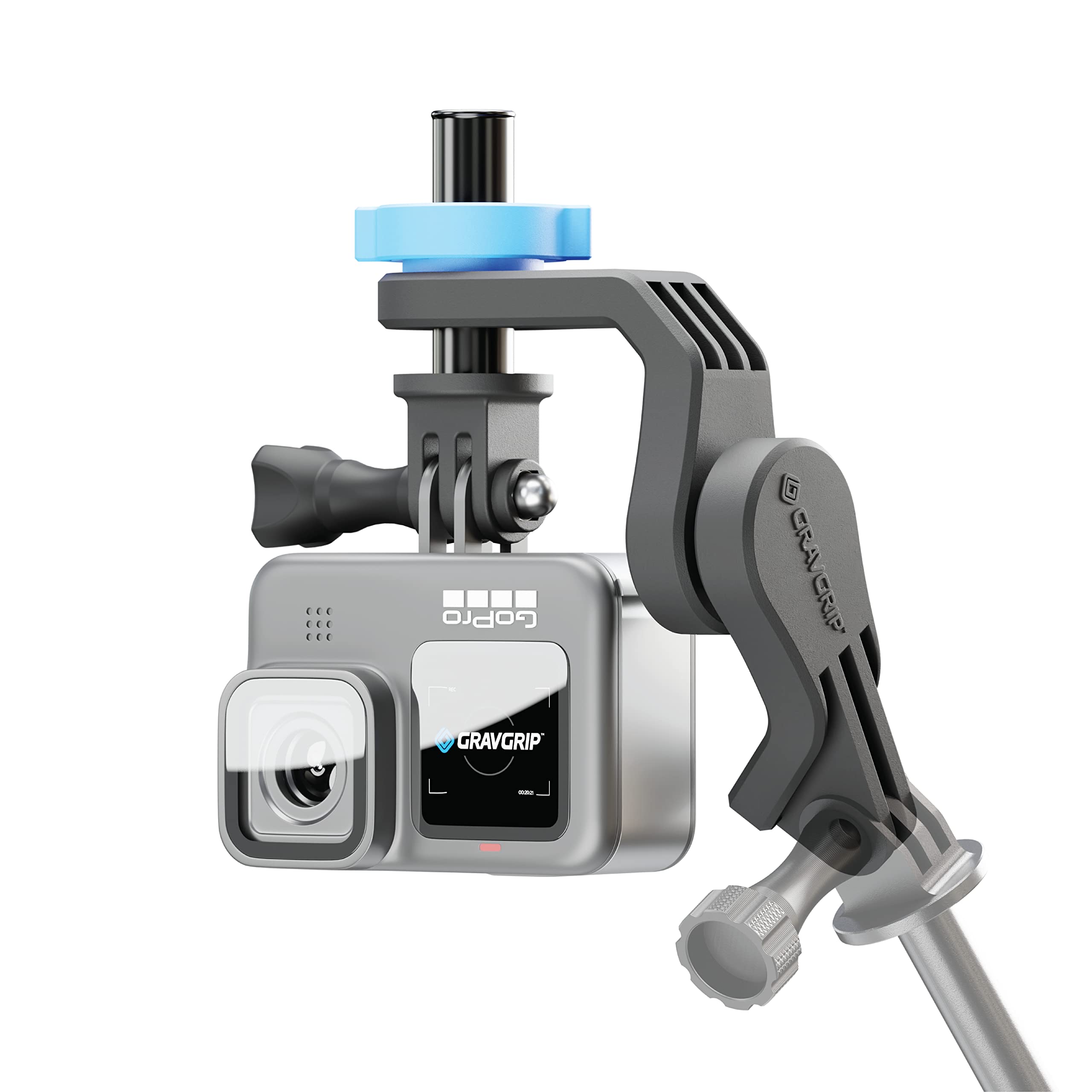 Gravgrip V2 Hydraulic Leveling Mount For Action Camera, Gopro, Dji, Insta360   Pocket Sized Leveler, Gimbal, Jib   No Batteries,