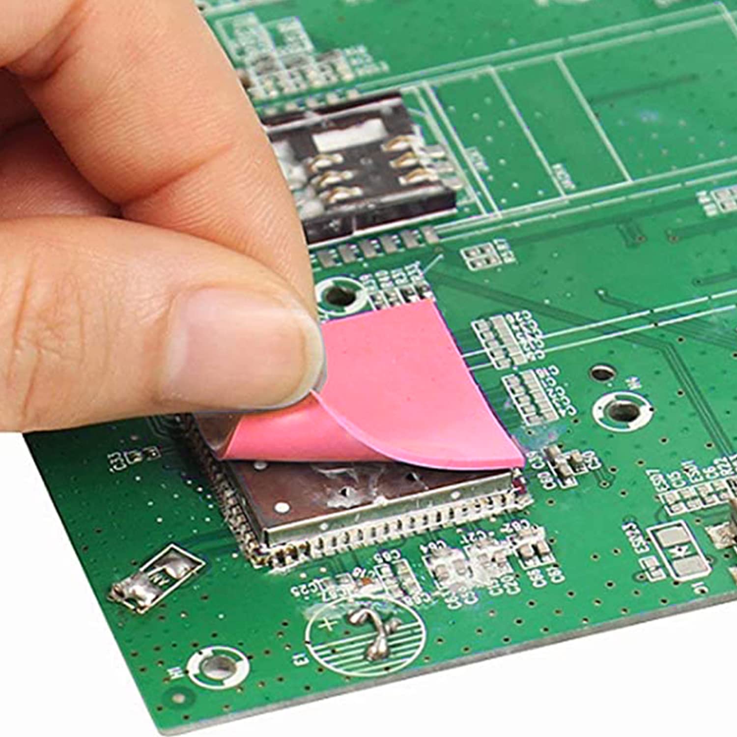 JOYJOM M.2 SSD Thermal Pad 4 Pack - 120x20mm, 15W, GPU Cooling, 1mm & 1.5mm for NVME, Laptop He