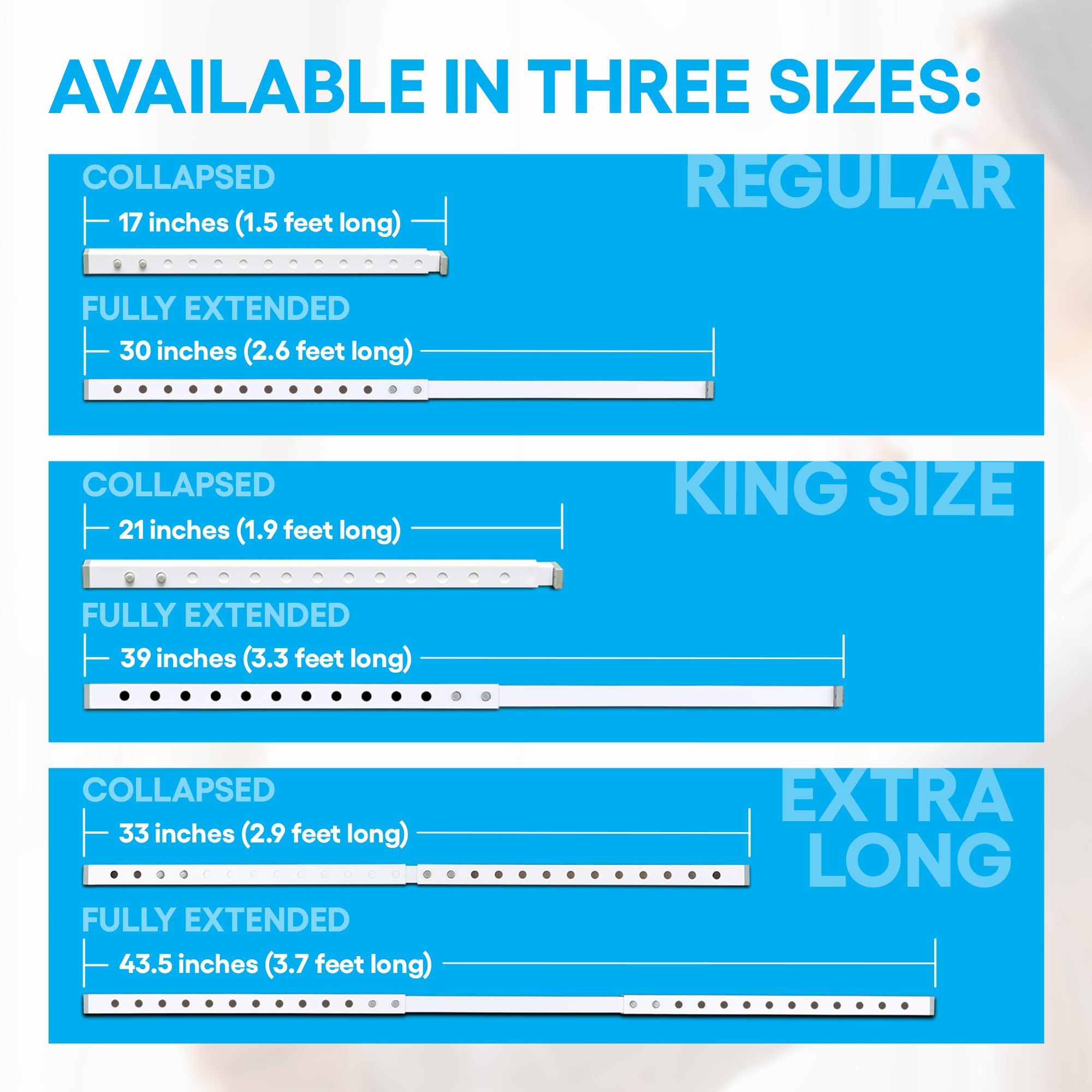 The Lock It Block It King Size   (2 Devices) Home Security Adjustable Window Security Bars/Window Lock Bar, Security Bar For Sli