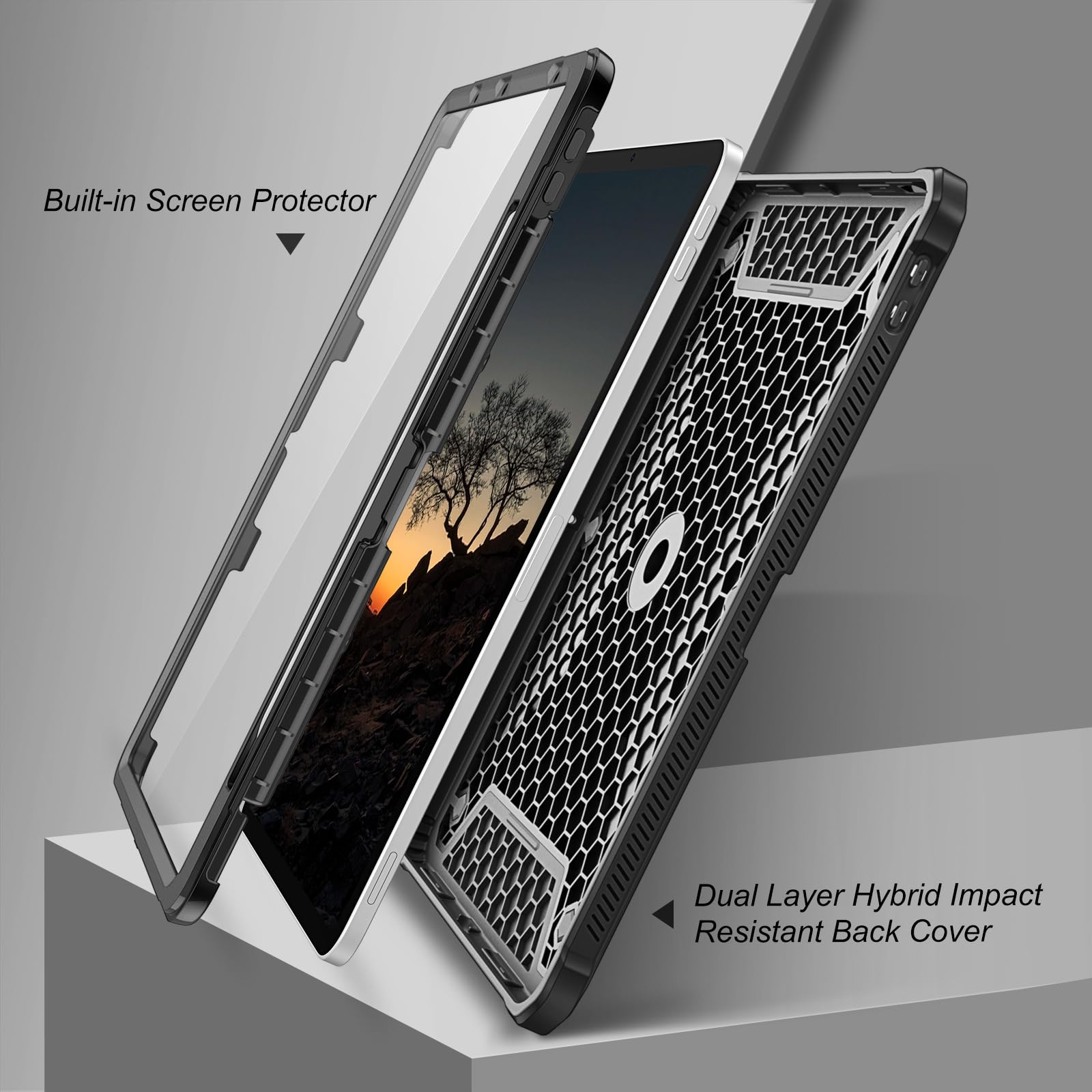 Fintie Case For Ipad Air 5Th Generation (2022) / Ipad Air 4Th Gen (2020) 10.9 Inch - [Tuatara Magic Ring] 360 Degree Rotating Gr