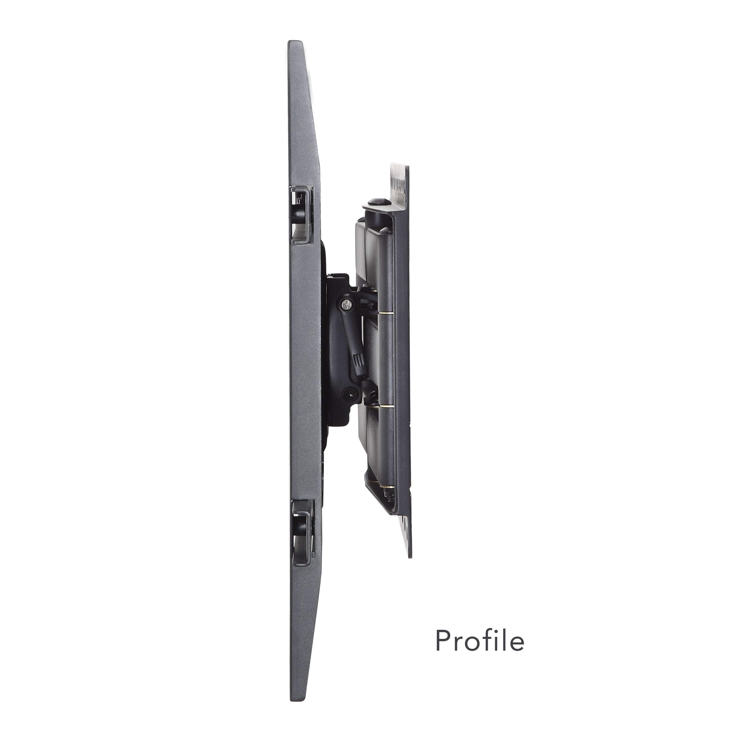 Atlantic Full Motion Tv Wall Mount - Dual Articulating Arm, Full Motion Design With 5 Degree Up And 15 Degree Down Tilt, 45 Degr