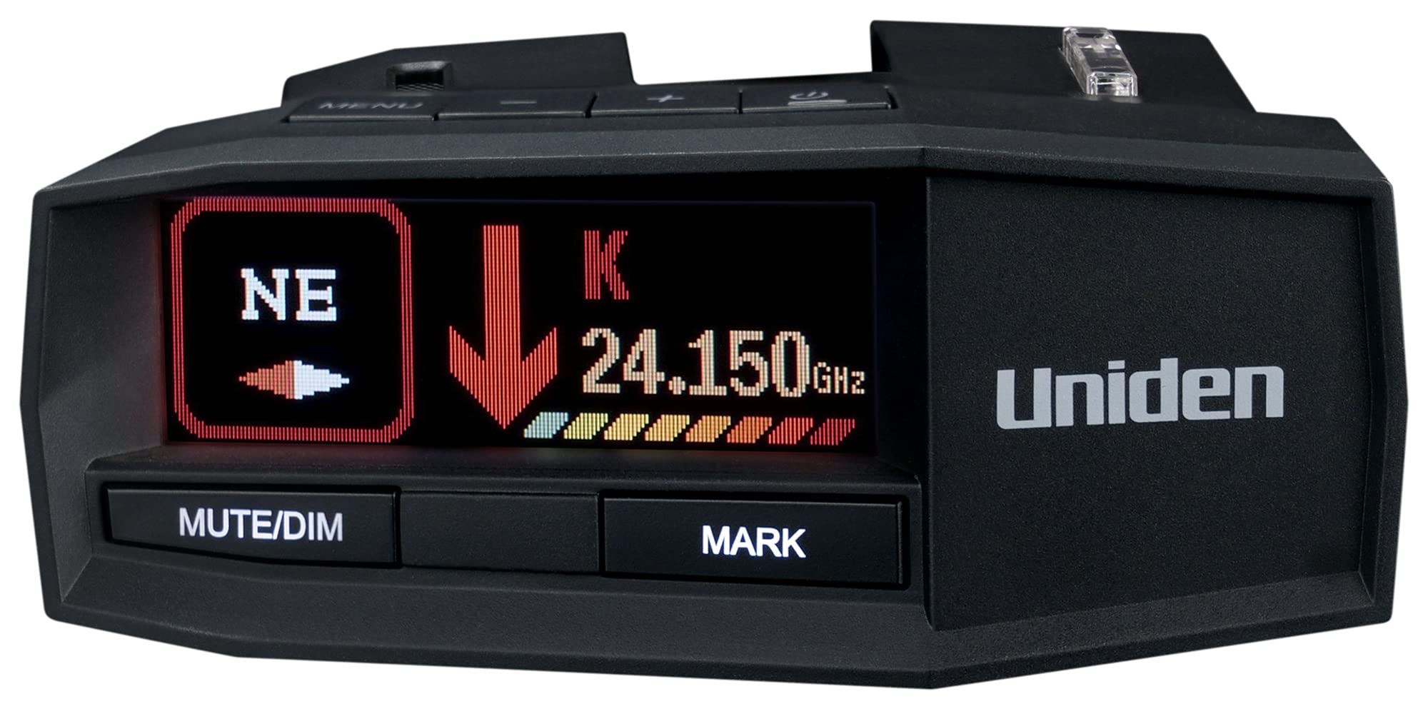 Uniden R8 Extreme Long-Range Radar/Laser Detector, Dual-Antennas Front & Rear Detection W/Directional Arrows, Built-In Gps W/Rea
