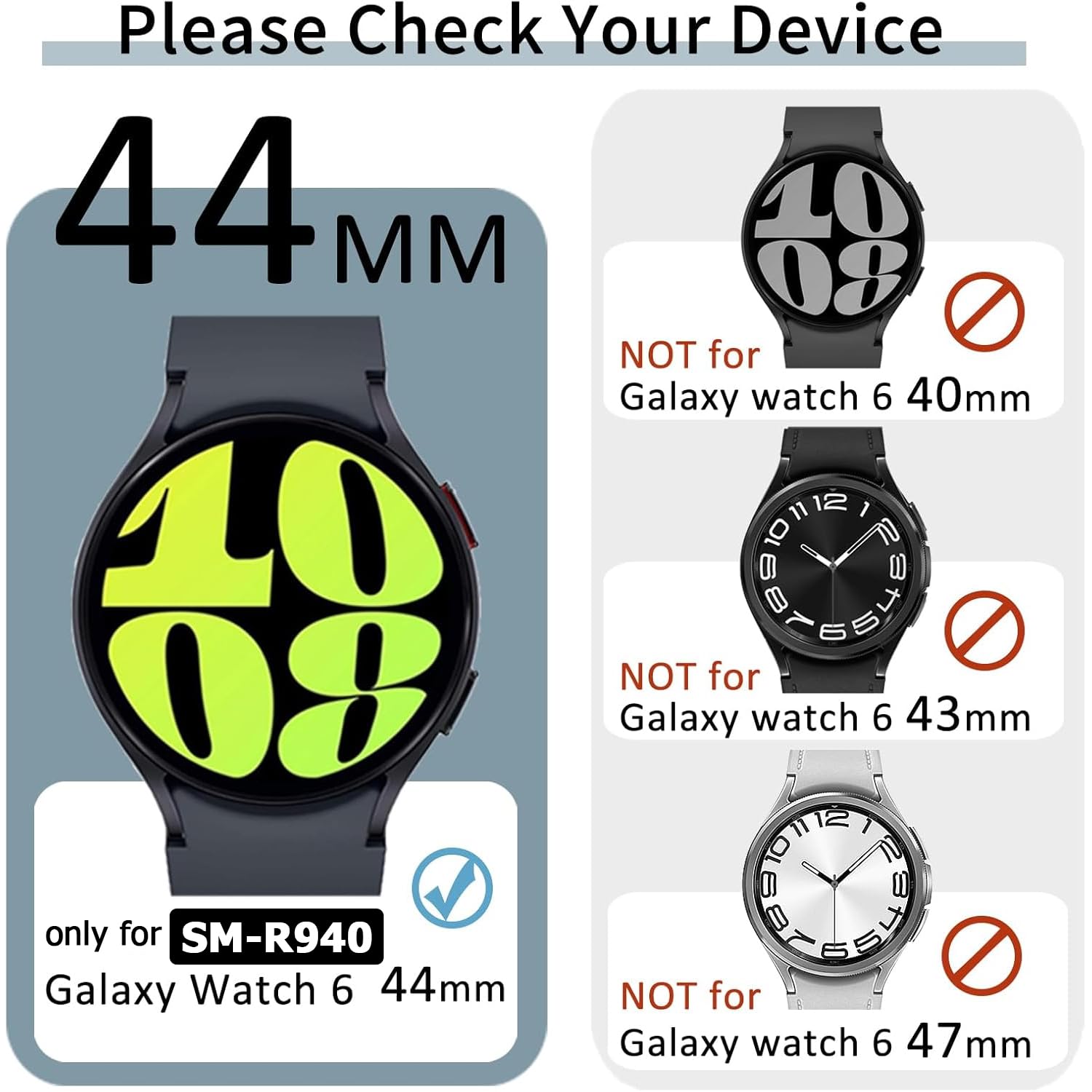 Richone [5Pack] Case Compatible With Samsung Galaxy Watch 6 44Mm Screen Protector, Soft Tpu Bumpers Accessories Full Anti Golpes