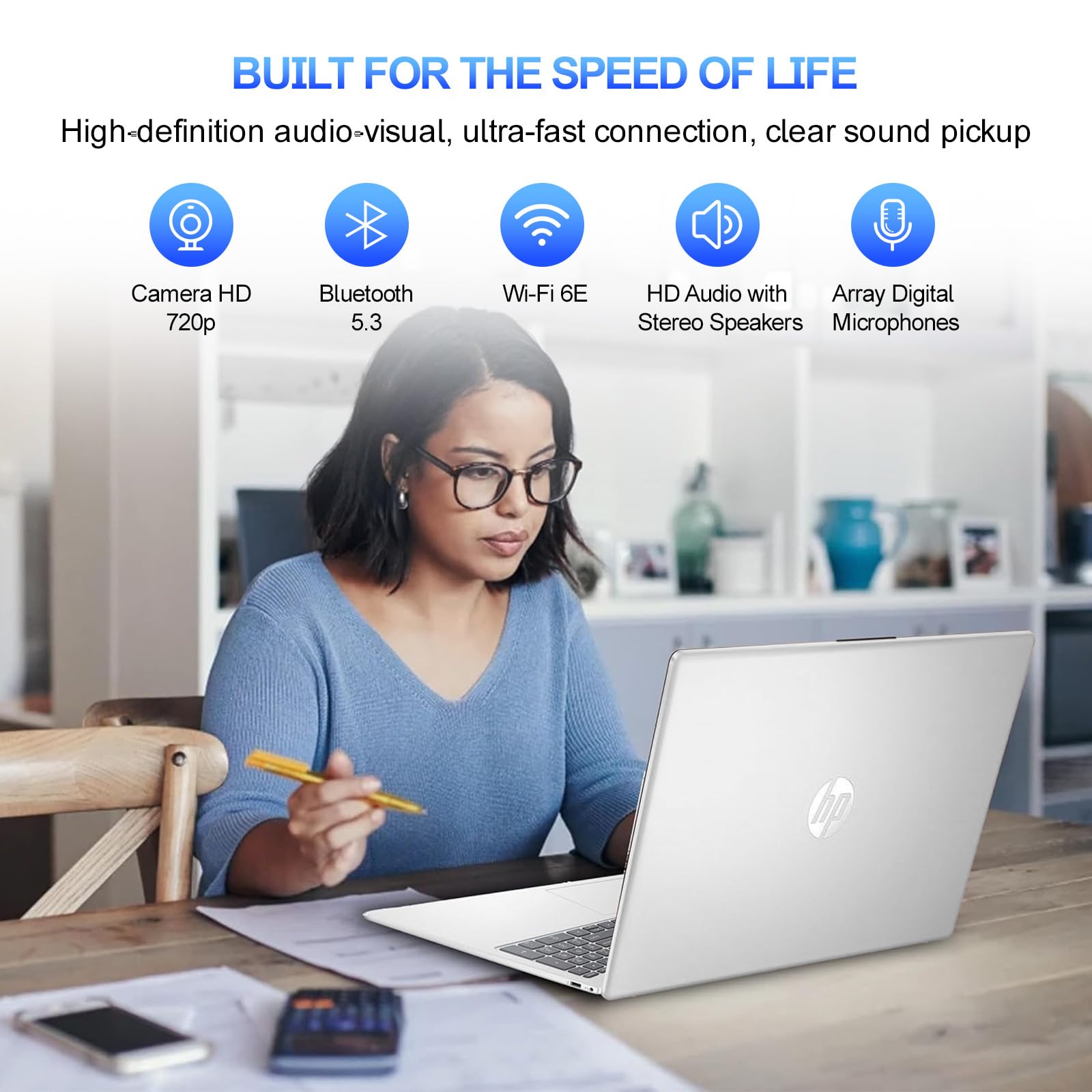 Hp 15.6'' Touchscreen Laptop Computer, Intel I3-1215U(Up To 4.4Ghz), Intel Uhd Graphics, 32 Gb Ram, 1 Tb Ssd, Long Battery Life,