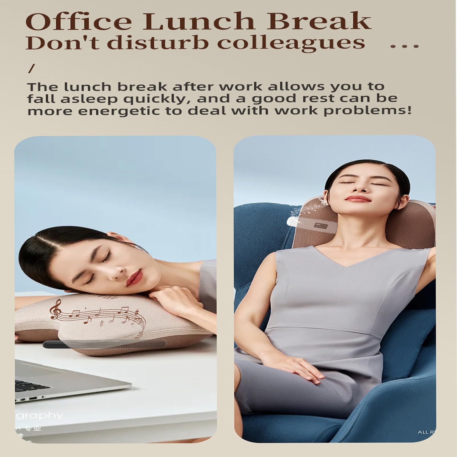 Morseatooke Pillow Speaker Wireless Bluetooth Pillow Speaker For Sleep,Stereo Sound With White Noise,Perfect For Sleeping Aid, R