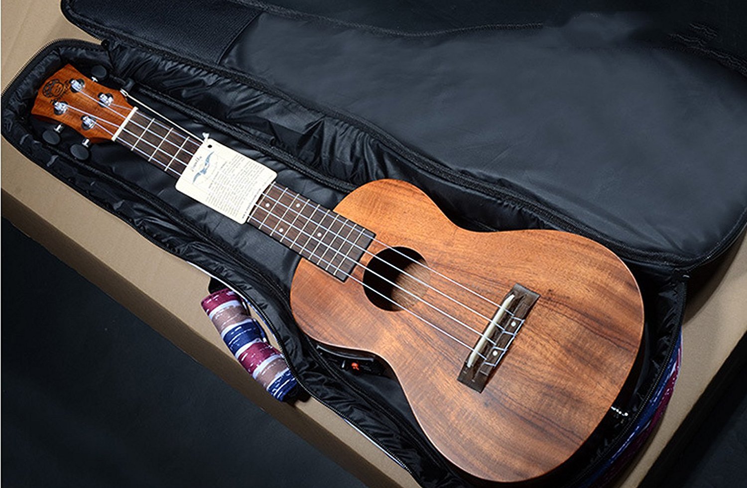 Hot Seal 10Mm Sponge Padding Waterproof Durable Colorful Conventional Ukulele Case Bag With Storage (23/24 Inch, Geometry)