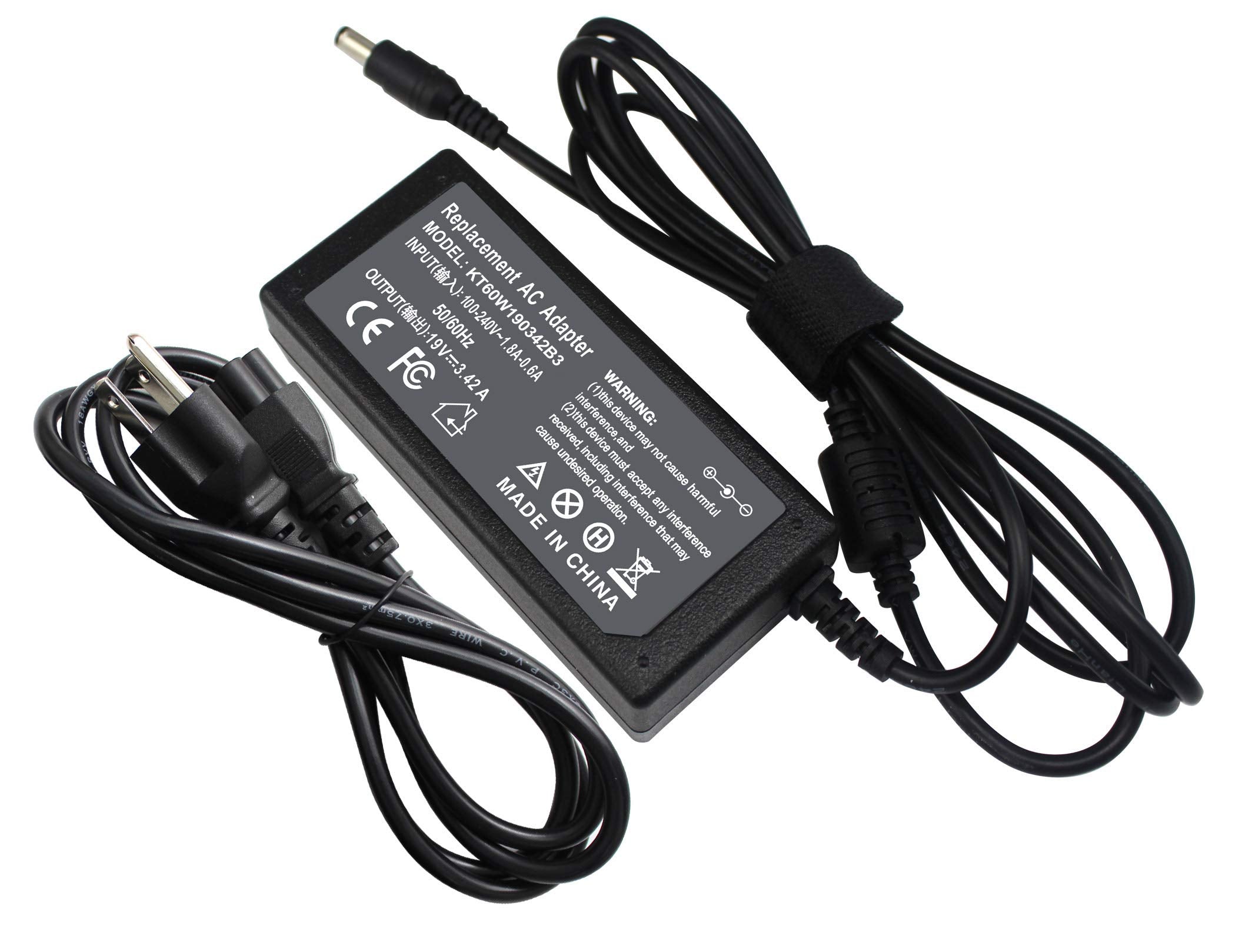 19V 3.42A 65W Pa3714U 1Aca Ac Laptop Charger For Toshiba Satellite C55 C55 A C655 C850 C50 L755 C855 L655 L745 P50 C855D C55D S55;Toshiba Portege Z30 Z930 Z830 With Power Supply Cord 5.5 * 2.5