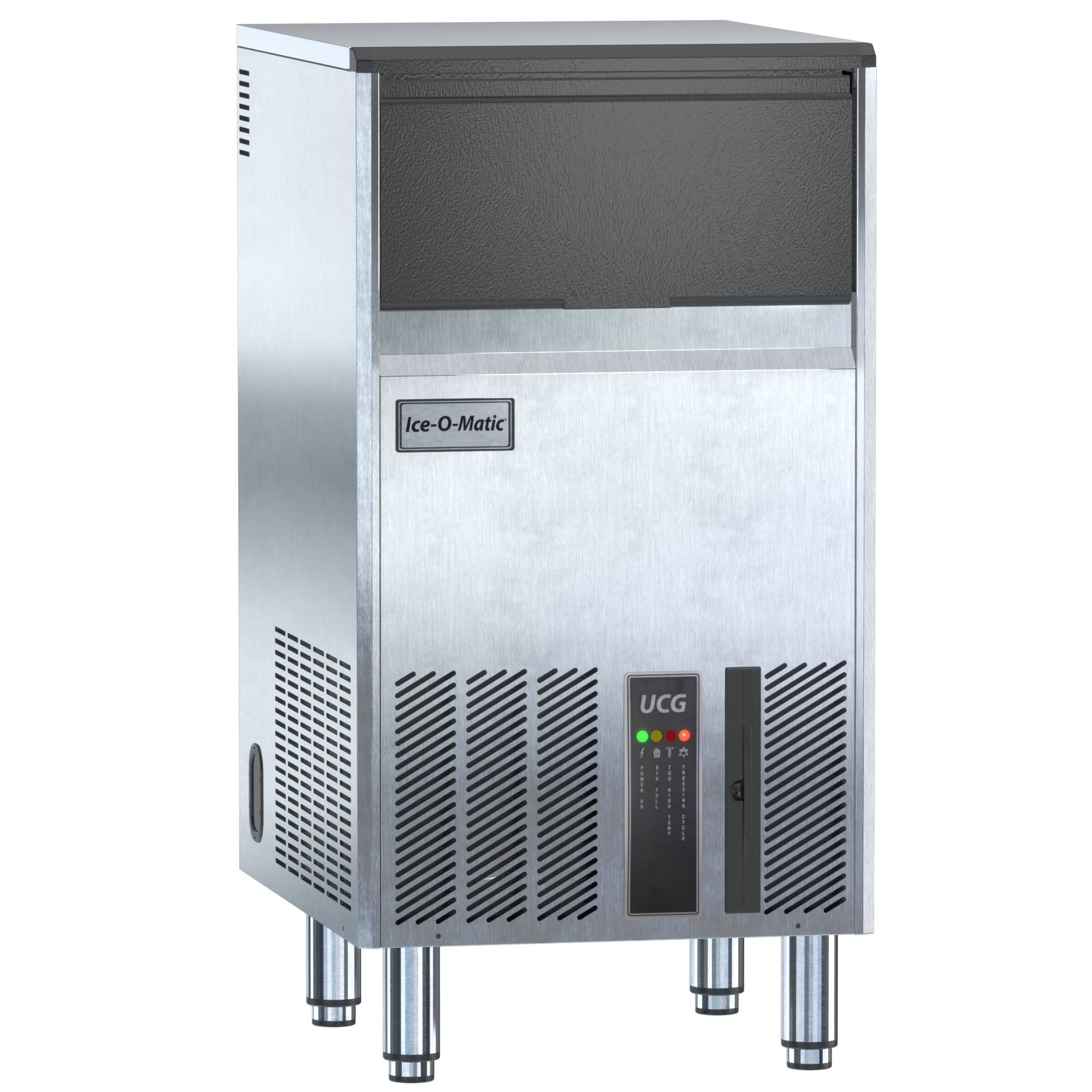 Ice-O-Matic UCG130A Gourmet Series Undercounter 18.25 Ice Maker Air Cooled with 48.5 Lbs. Capacity Bin, 121 Lbs./Day