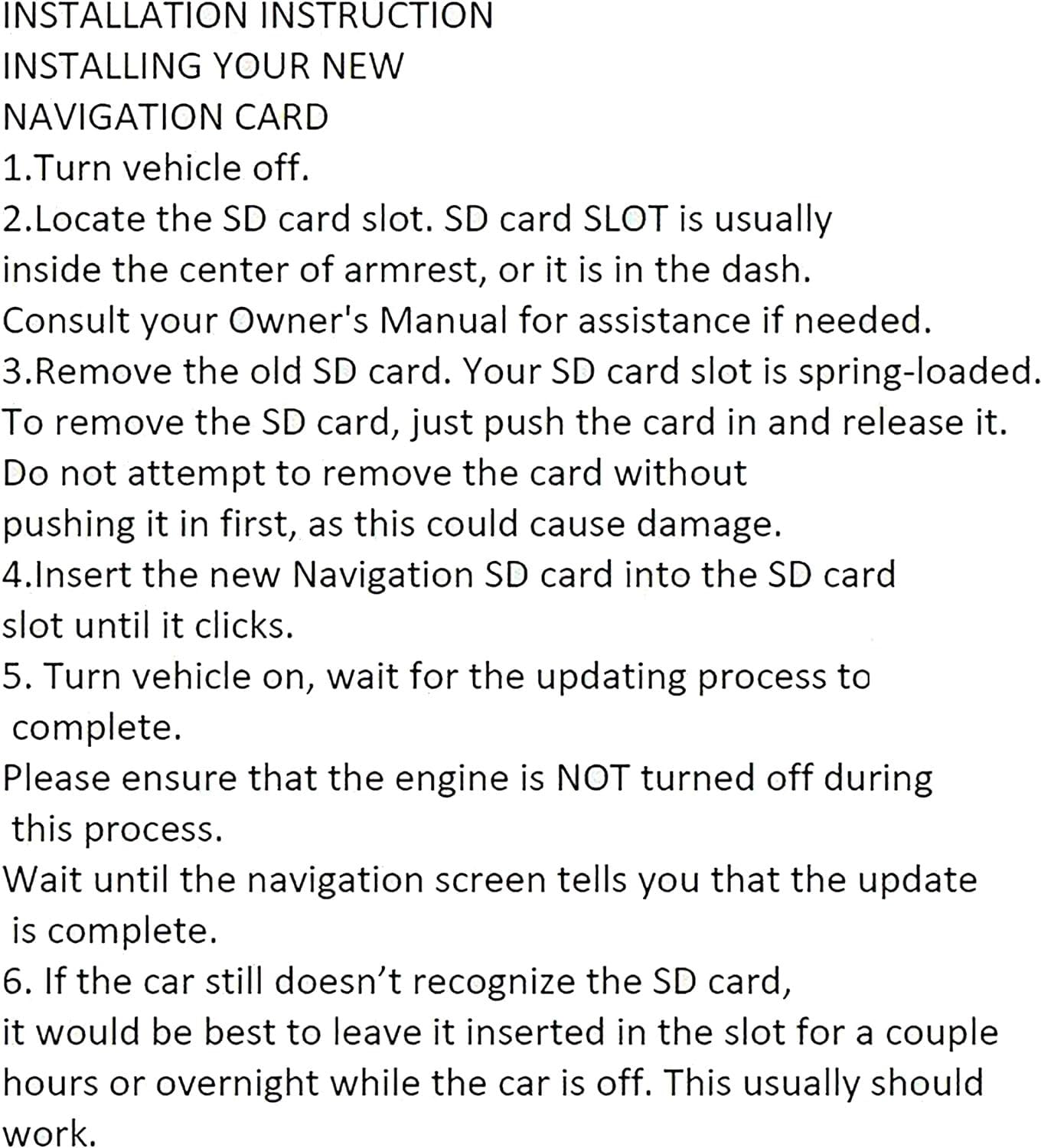 New Update Compatible With 3/Cx-5/Cx-9/Cx-30-2021-2023 And 2023-2024 Cx-50 Navigation Card Map Usa/Can/Mex