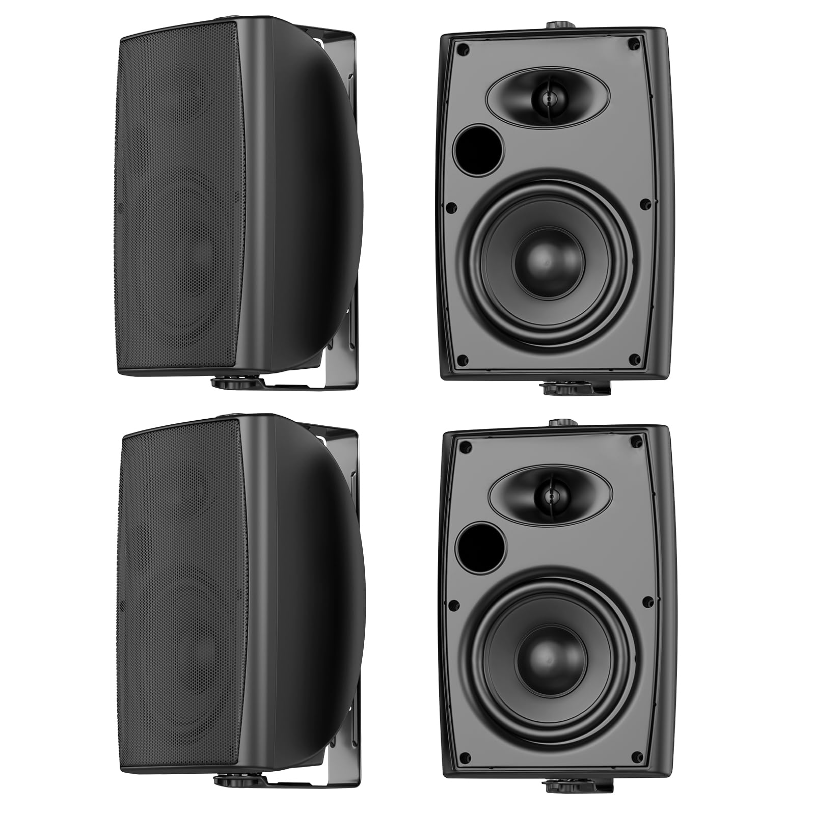 6.5 Inch Max 800W Outdoor Bluetooth Speakers Waterproof Wired with Multifunctional Amplifier Wall Mount Outdoor Speaker System f