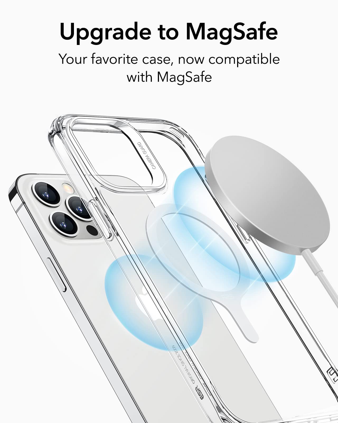 Esr For Magsafe Sticker 360, Magsafe Ring Magnet (Halolock), 4 Pack Magnetic Ring, Universal Magnetic Wireless Charger Conversio