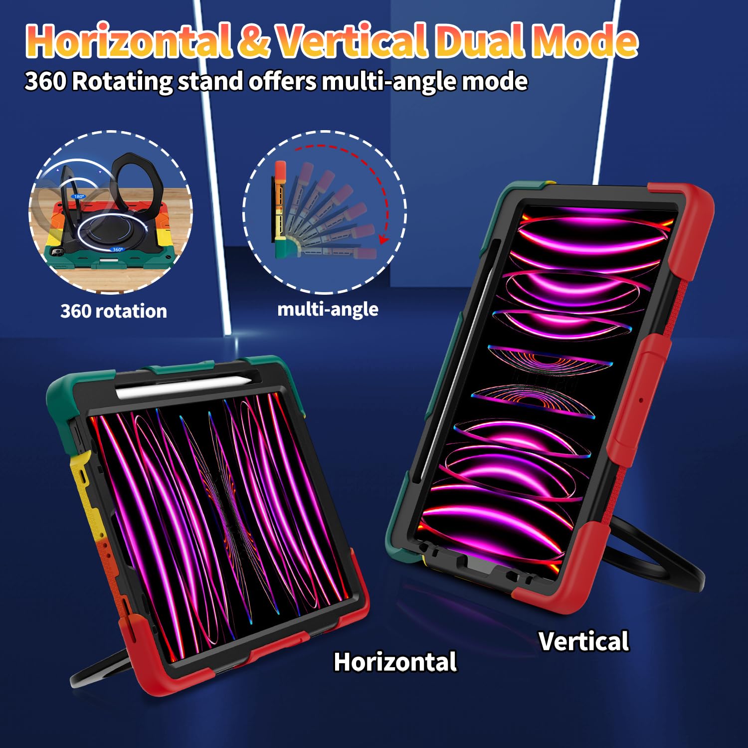 Roiskin For Ipad Air 5Th 4Th Generation Case (2022 2020) 10.9 Inch & Ipad Pro 11 Case 4Th/3Rd/2Nd/1St Gen[Screen Protector, Pen