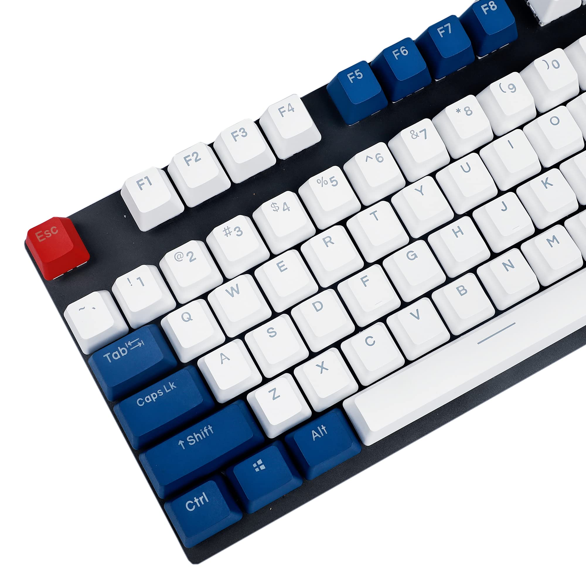 Ymdk Double Shot 108 Dyed Pbt Shine Through Oem Profile Rainbow Carbon Sunset Keycap For Mx Switches Mechanical Keyboard(Only Ke