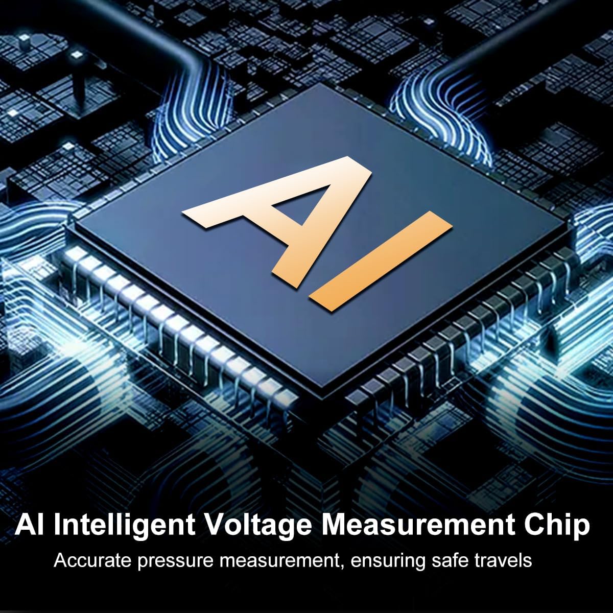 Tire Inflator Portable Air Compressor - Air Pump For Car Tires With Tire Pressure Gauge (150 Psi&10000Mah) - One Click Smart Pum