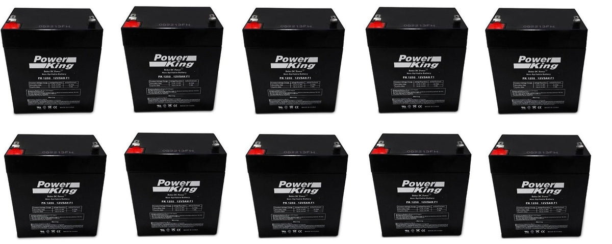 12 Volt 5.5 Ah F2 Battery (10 Pack) By Sigmastek