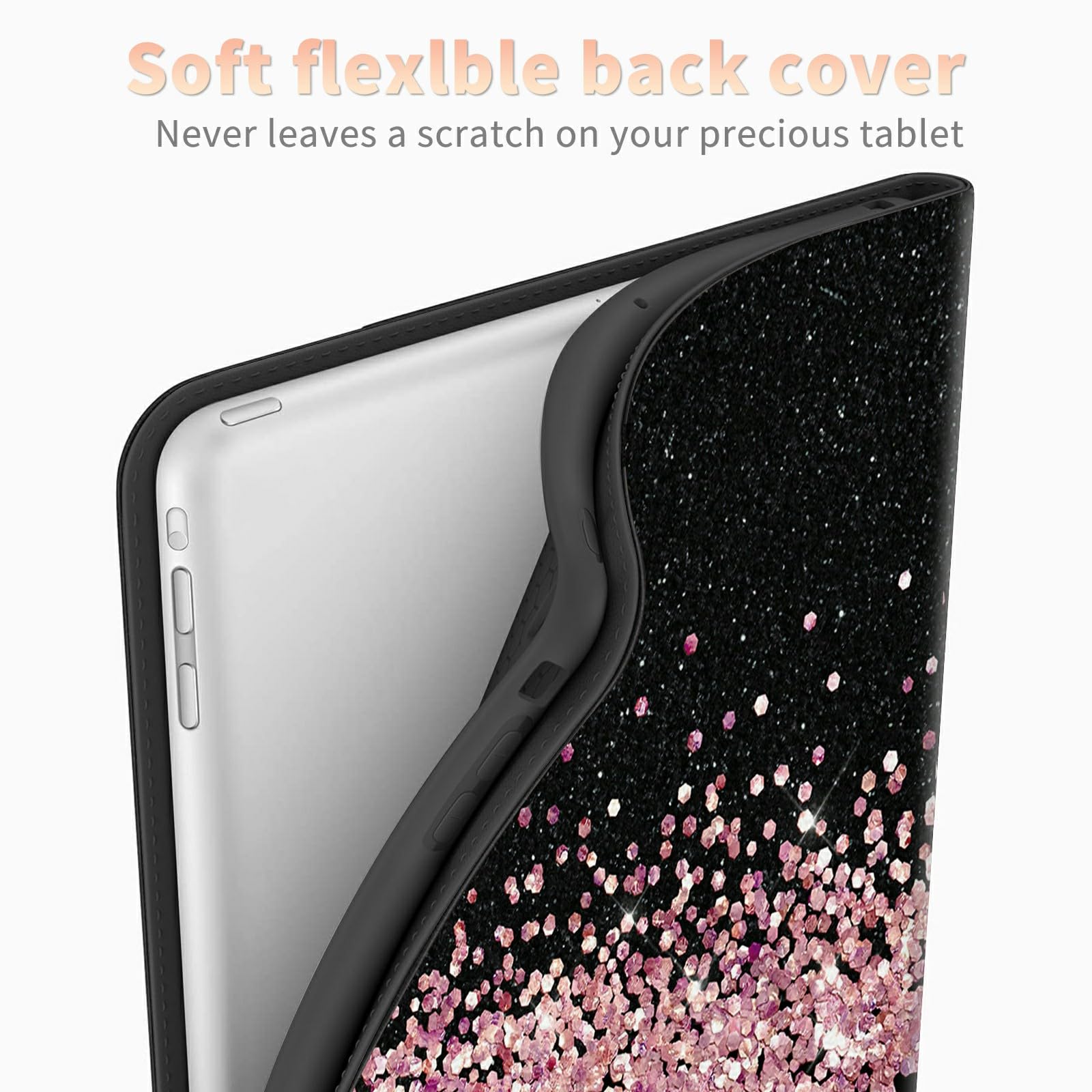 Pink Glitter Leopard Case For All New Kindle Fire Hd 10 Tablet 10.1'' (13Th Generation, 2023 Release), Pu Leather Folding Stand