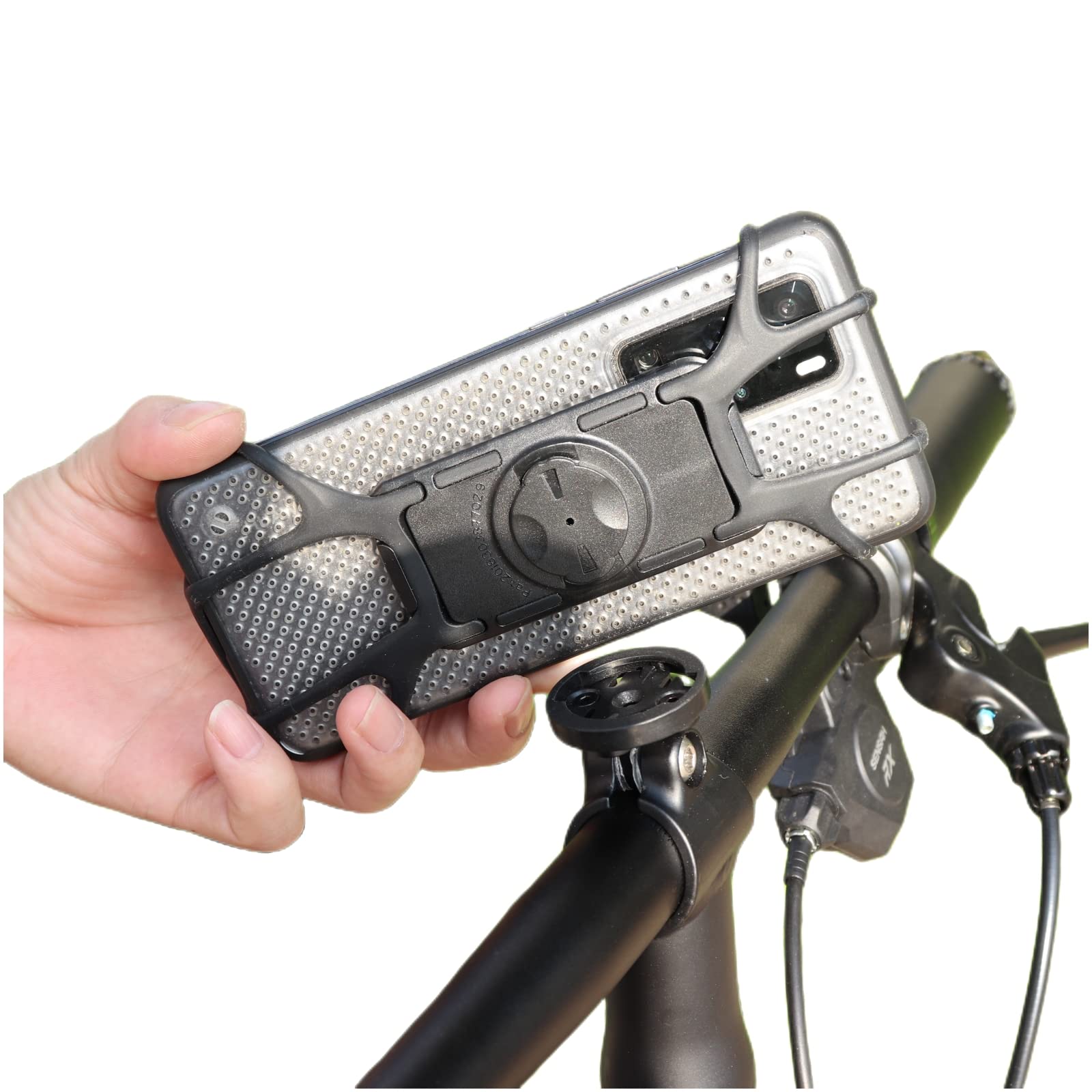 Nelbons Bike Phone Holder Compatible With Most Phones,Compatible With Garmi N Bicycle Bracket Mount Adapter,Detachable Universal