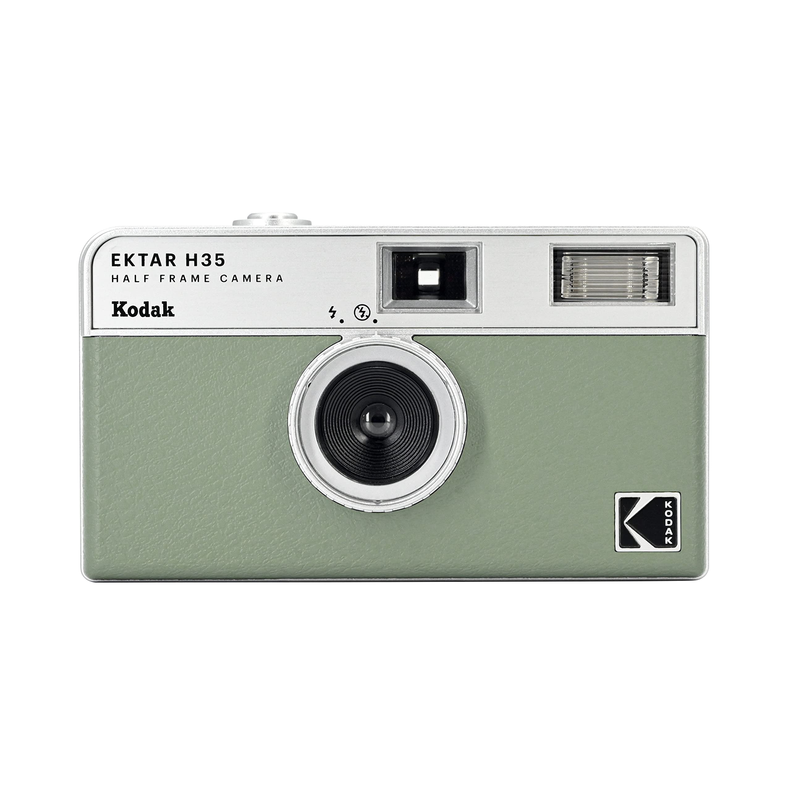KODAK EKTAR H35 Half Frame Film Camera, 35mm, Reusable, Focus-Free, Lightweight, Easy-to-Use (Sage) (Film & AAA Battery are not 