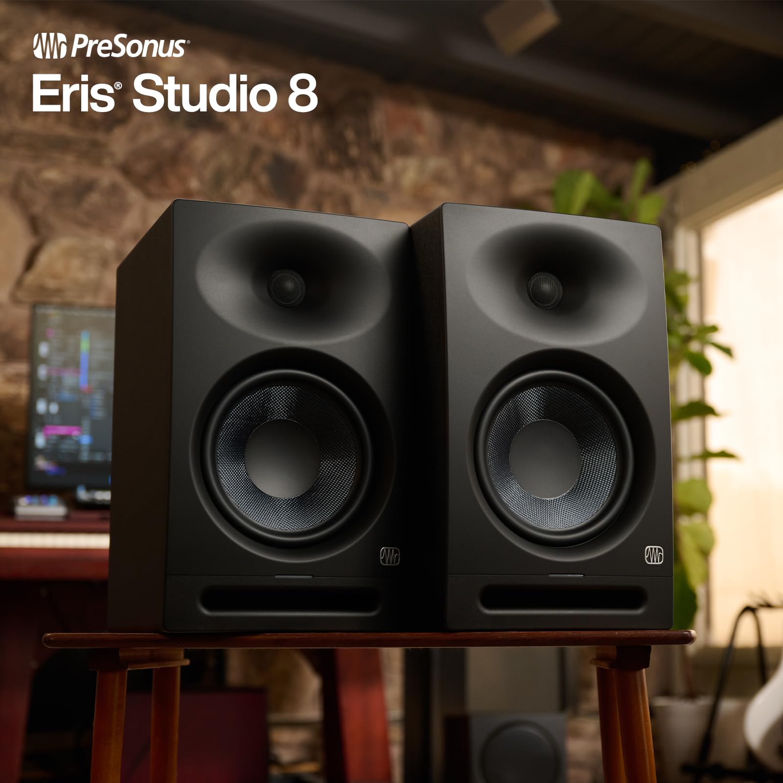 Presonus Eris Studio 8 8 Inch 2 Way Active Studio Monitors With Ebm Waveguide