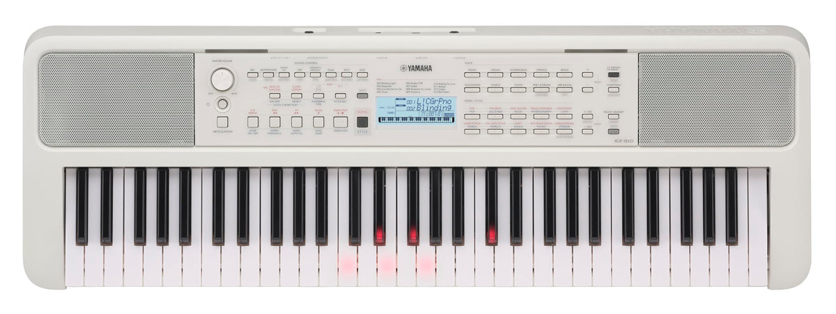 Yamaha Ez 310 61 Key Portable Keyboard With Lighted Keys With Music Rest, Power Adapter