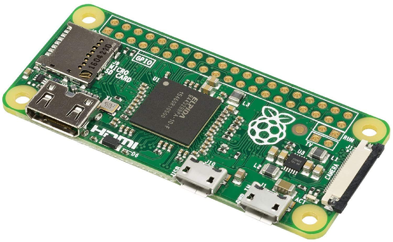 Waveshare Raspberry Pi Zero V1.3 Low-Cost Pared Down Pi Half Size of a Model A+ BCM2835 Affordable Enough for Any Project 40PIN
